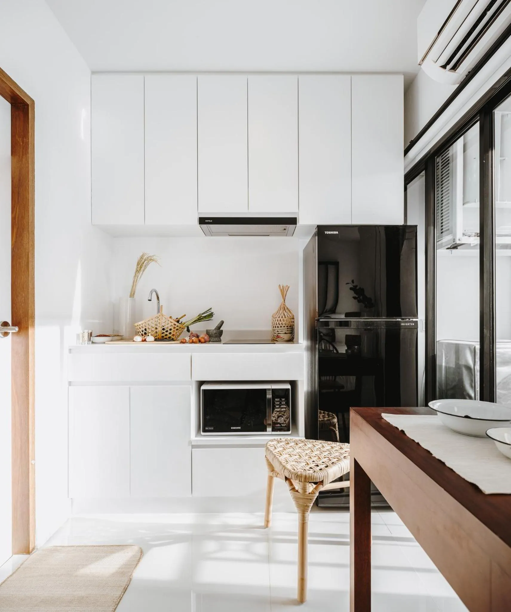 Kitchen or kitchenette in Siamplaengna Residence สยามแปลงนา เรสซิเดนท์