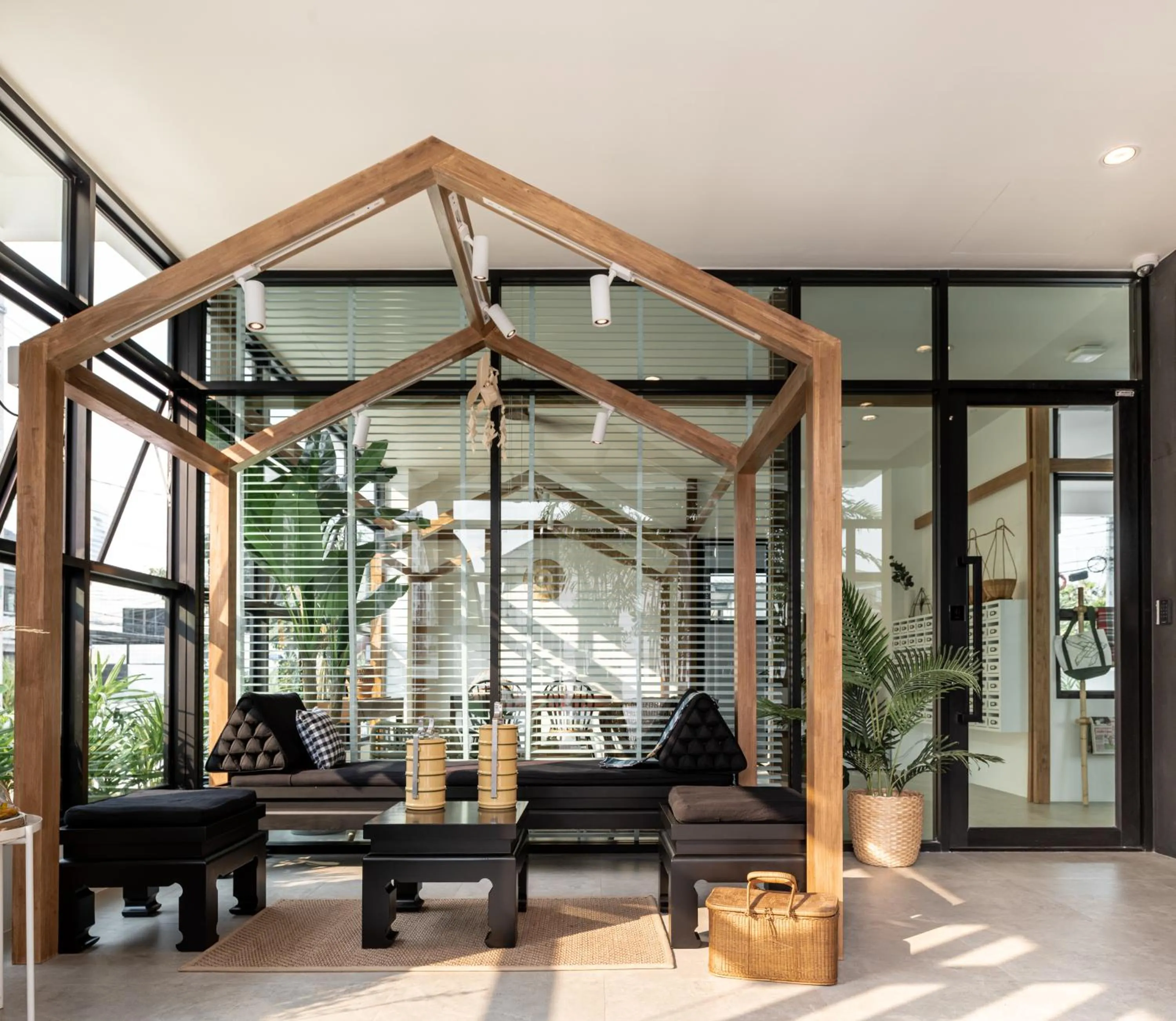 Lobby or reception in Siamplaengna Residence สยามแปลงนา เรสซิเดนท์