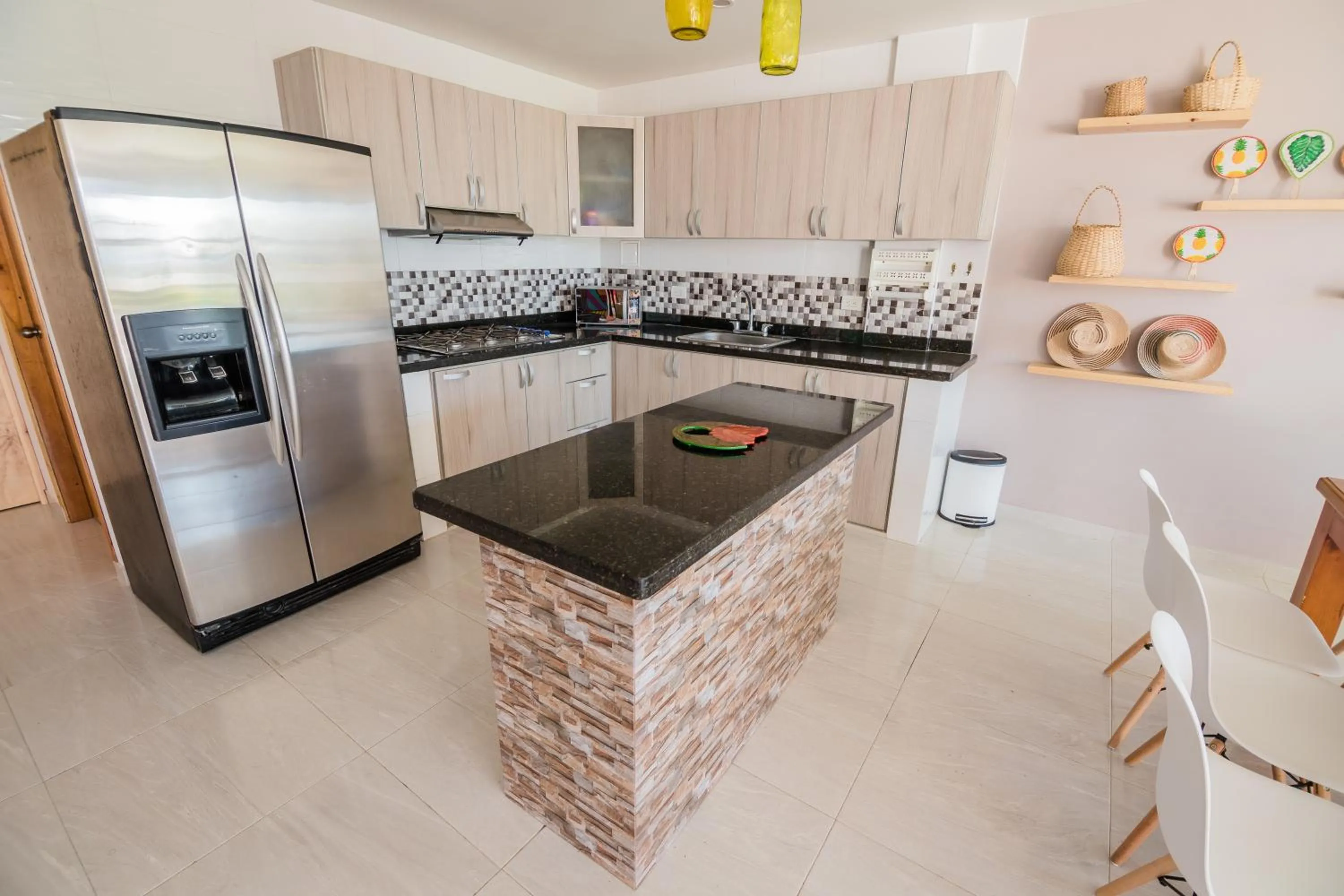 Kitchen or kitchenette in Makena La Boquilla Beach Hostel