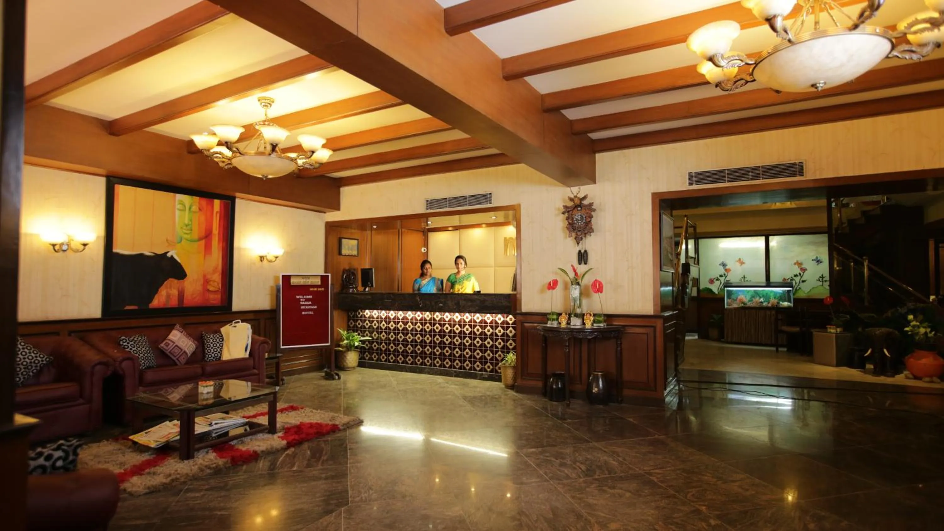 Lobby or reception in Nahar Heritage Hotel