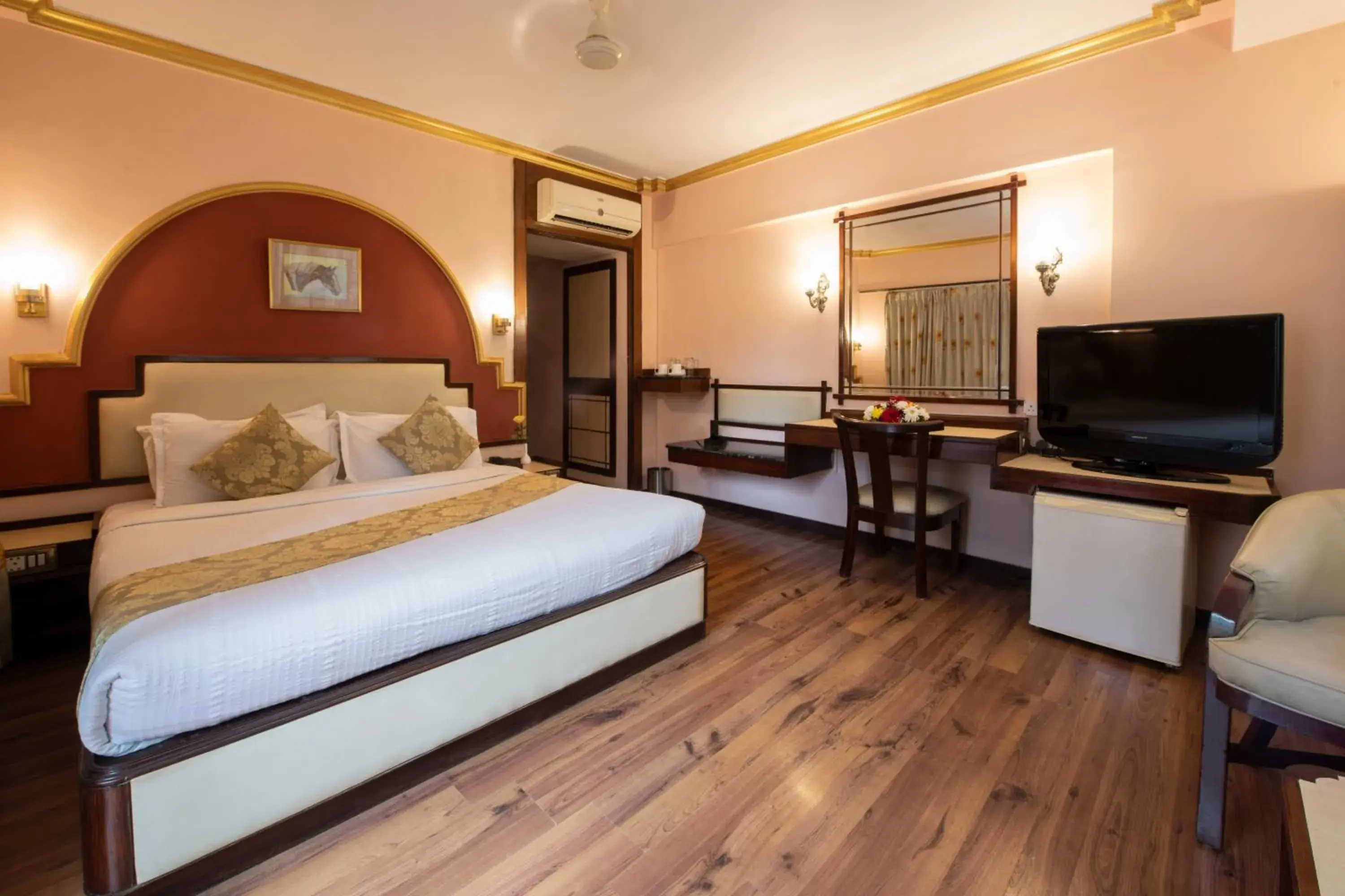 Balcony/Terrace, Bed in Nahar Heritage Hotel Balcony/Terrace, Bed in Nahar Heritage Hotel