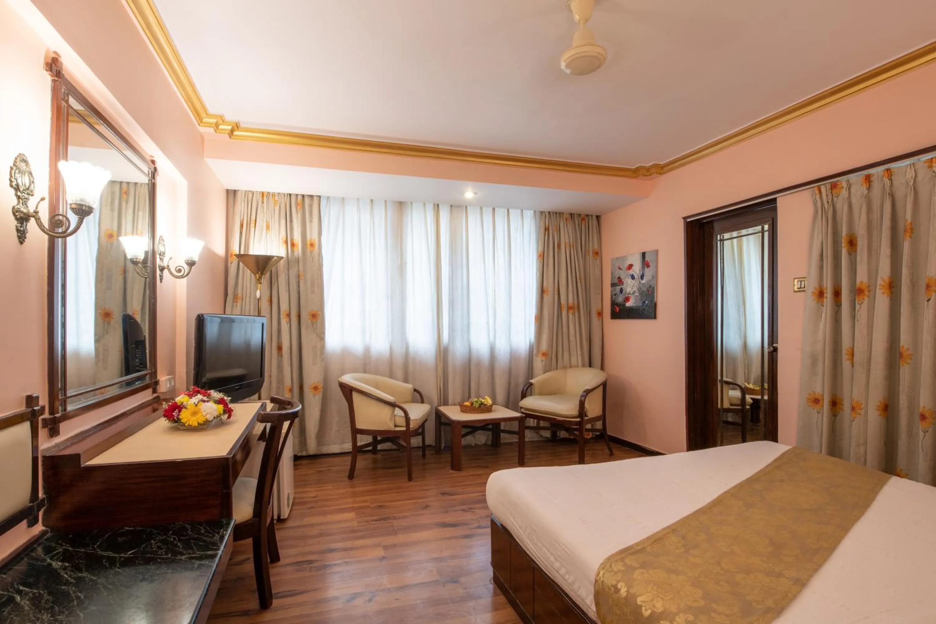 Balcony/Terrace, Bed in Nahar Heritage Hotel