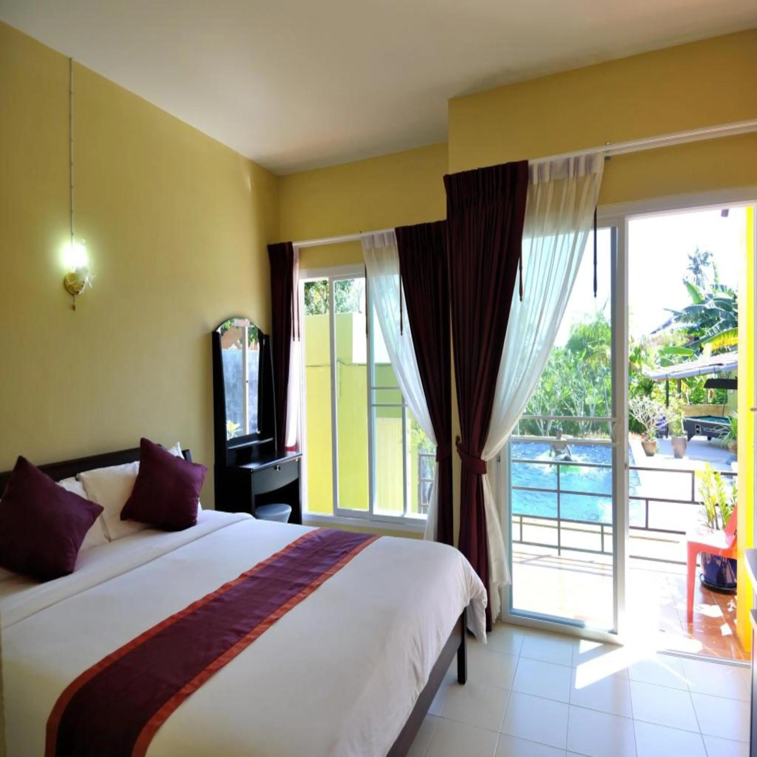 Bed in Serene Villa Phuket