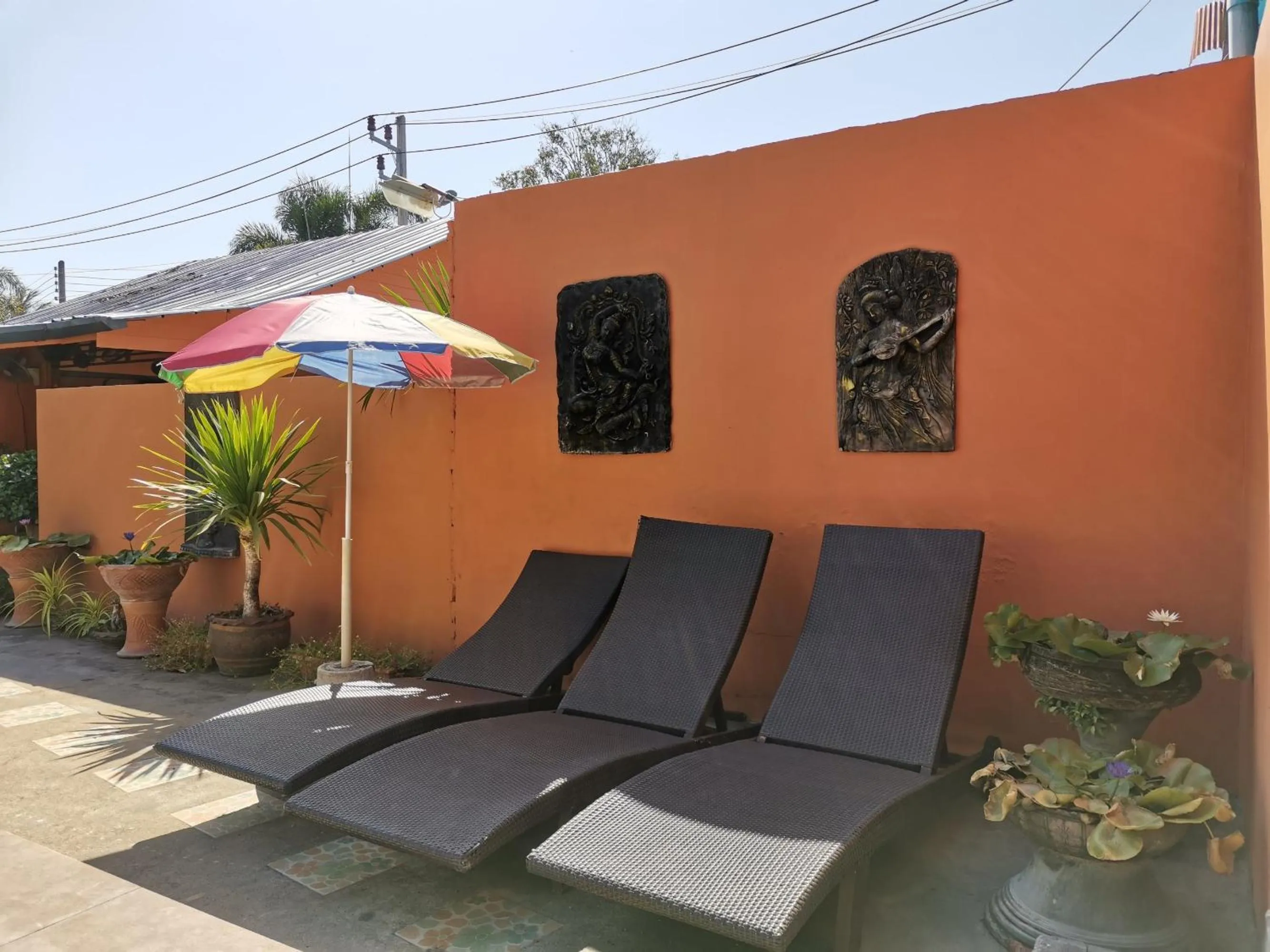 sunbed in Serene Villa Phuket