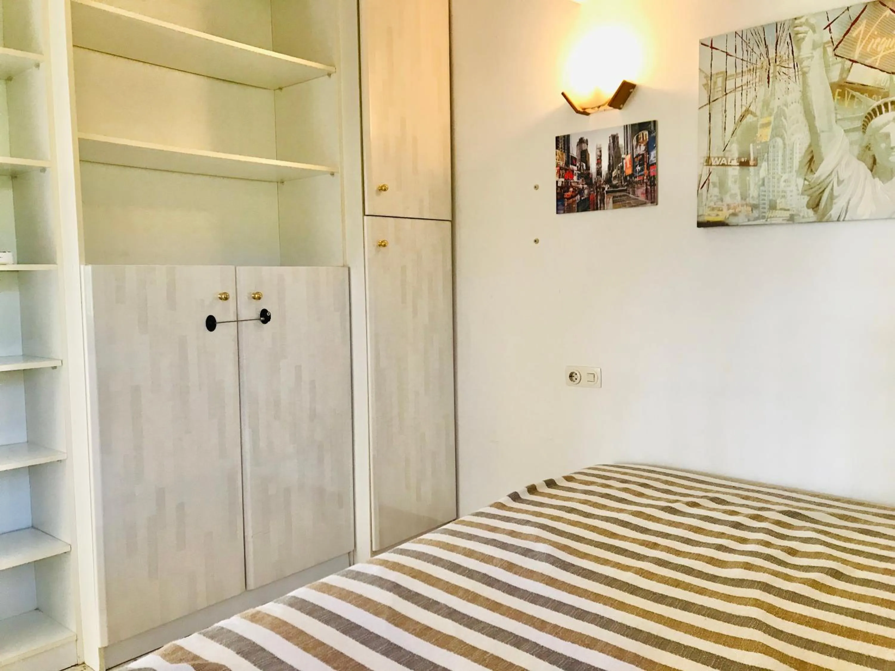 Bedroom, Bed in Mediterranean Villa Investingspain sea view and pool