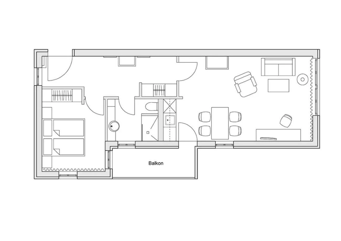Photo of the whole room in MASEVEN Stuttgart SI Centrum ehem SI-SUITES