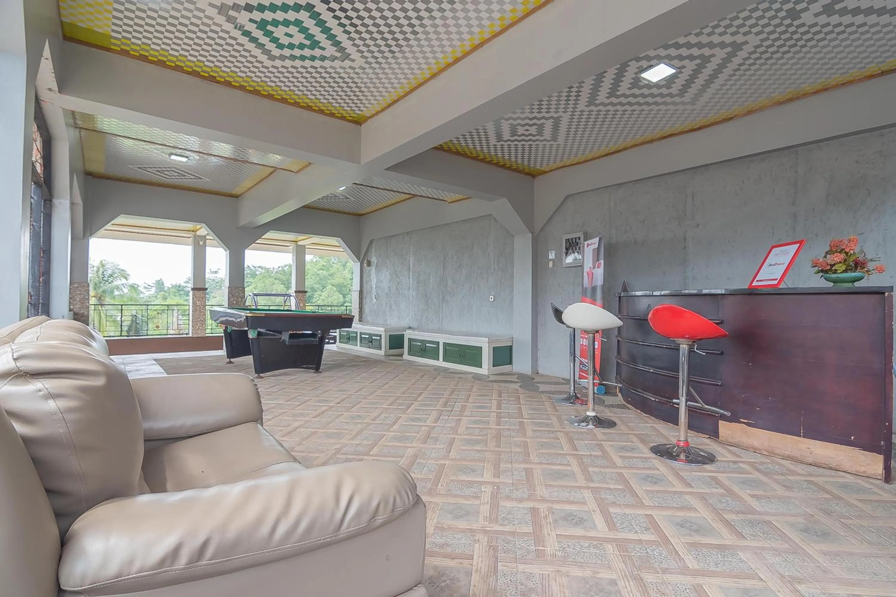 Living room in RedDoorz Resort Syariah @ Batu Apung Purwakarta