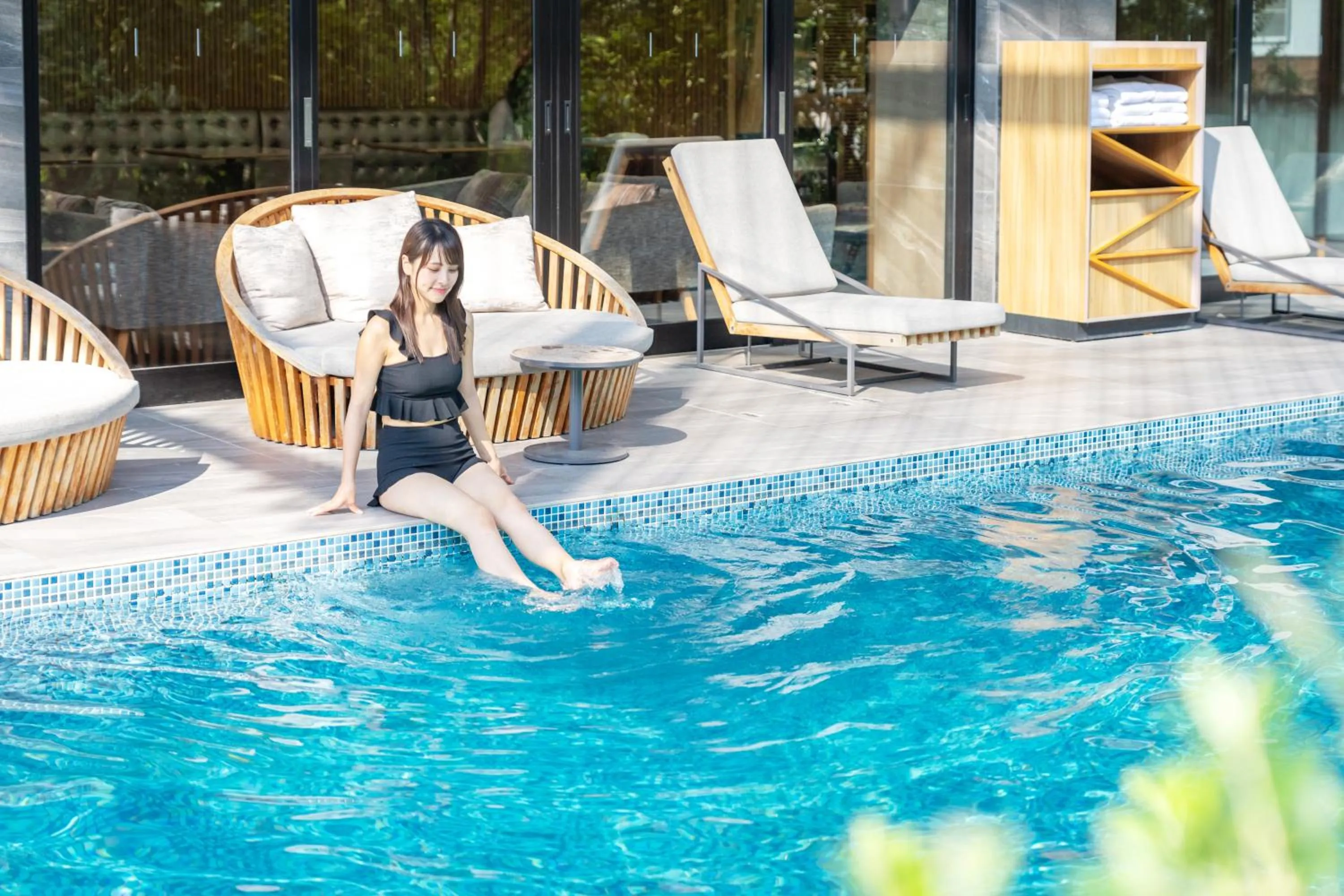 Swimming pool in Garden Terrace Fukuoka