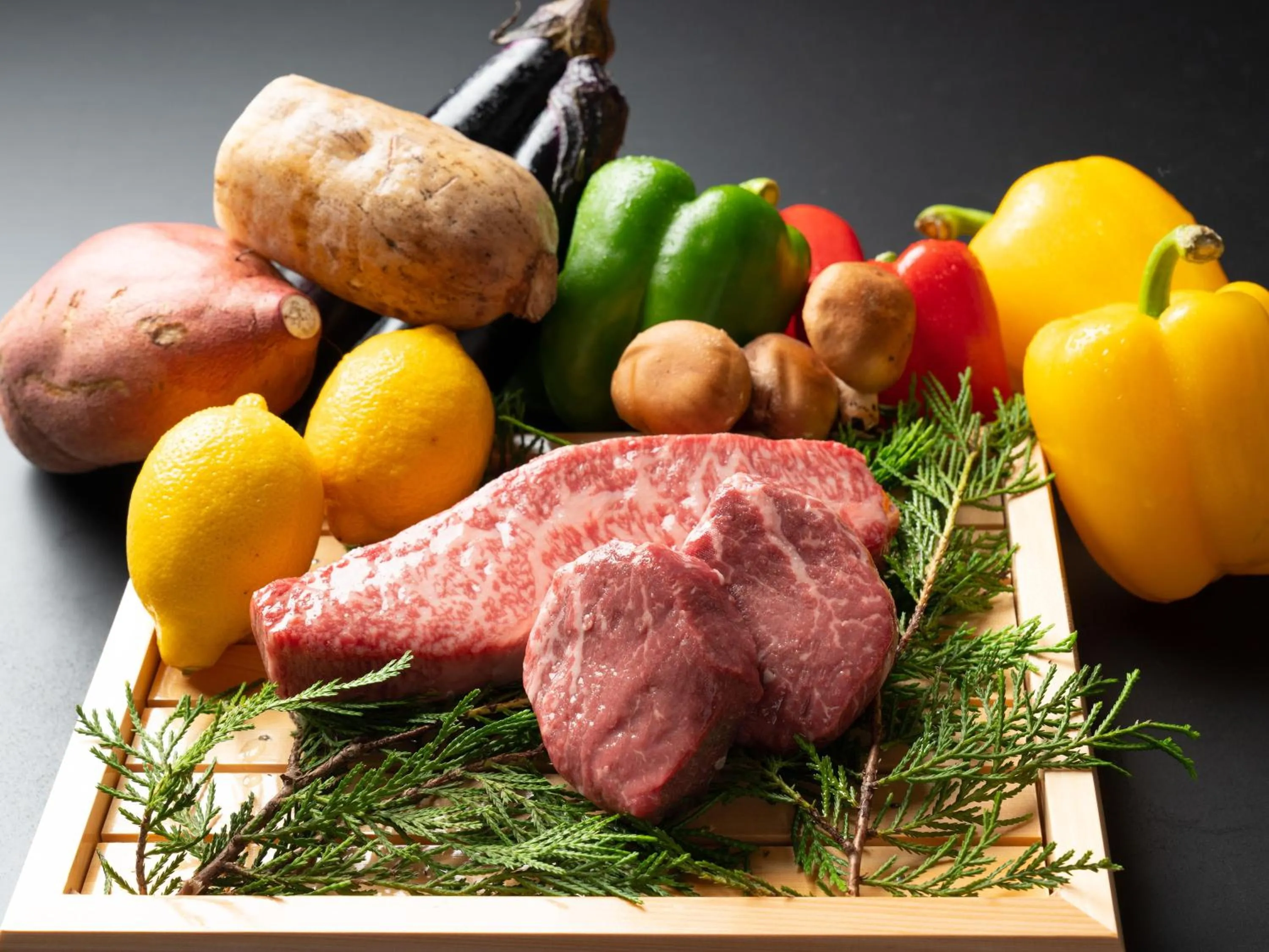 Dinner in Garden Terrace Fukuoka