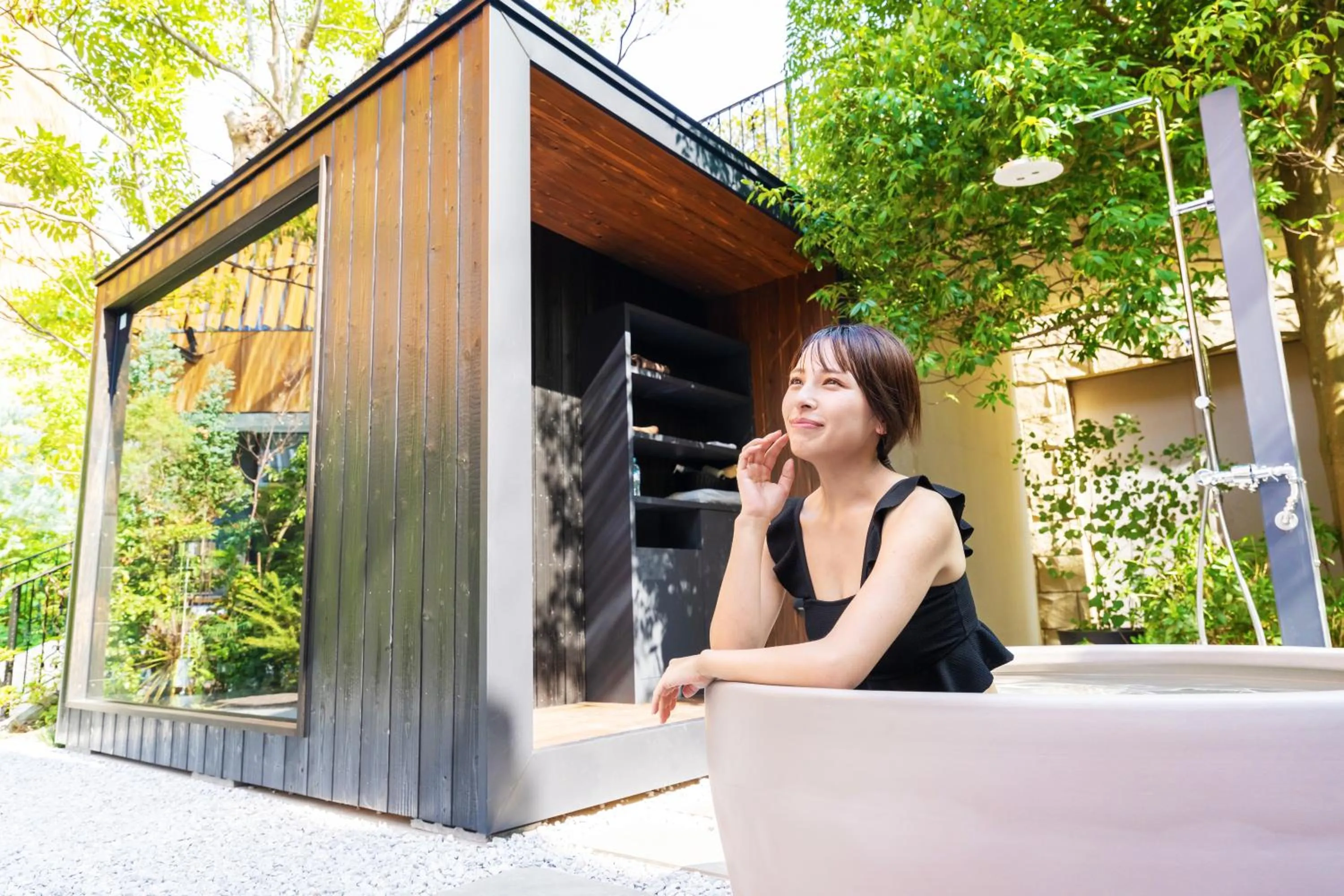 Sauna in Garden Terrace Fukuoka