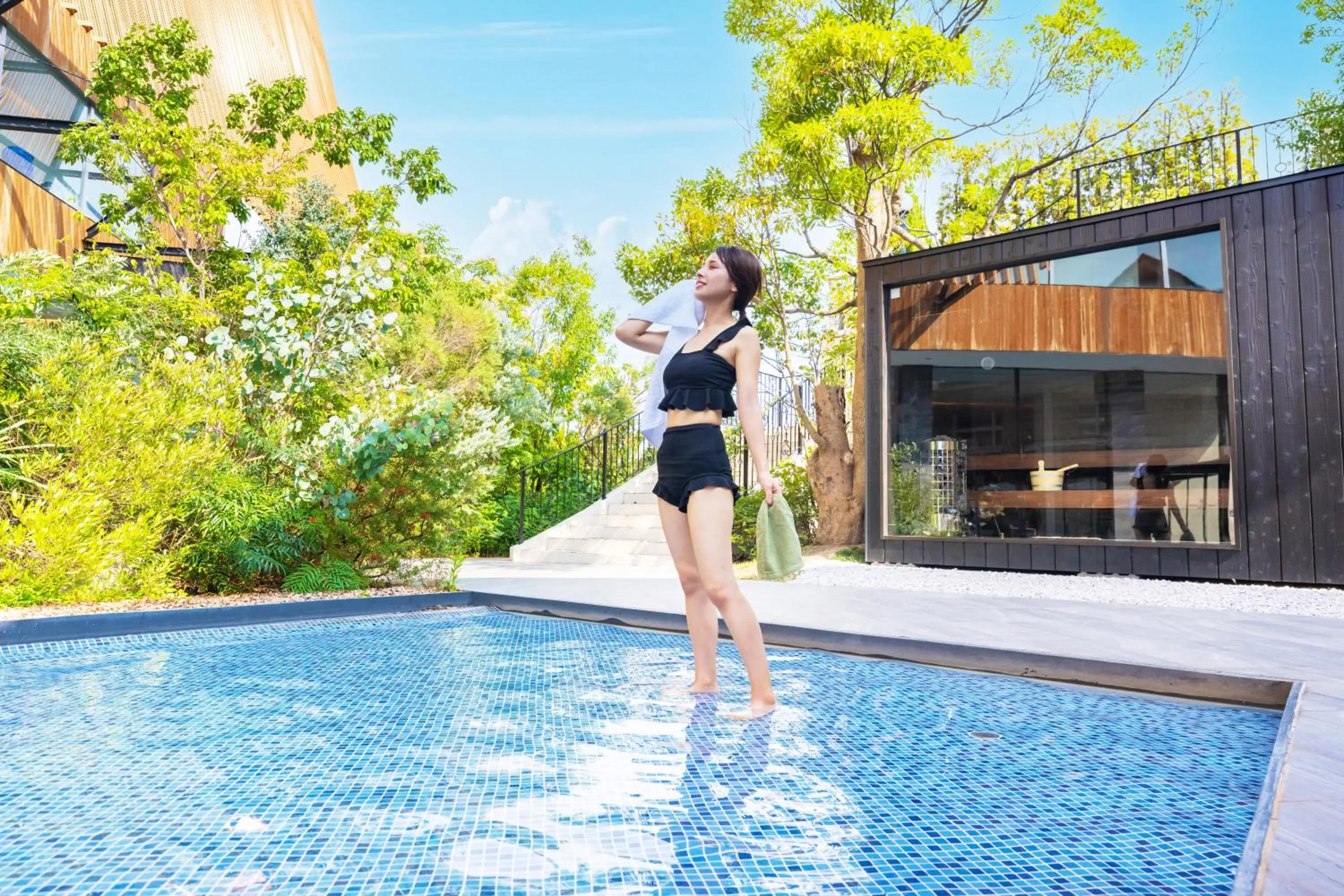 Sauna in Garden Terrace Fukuoka