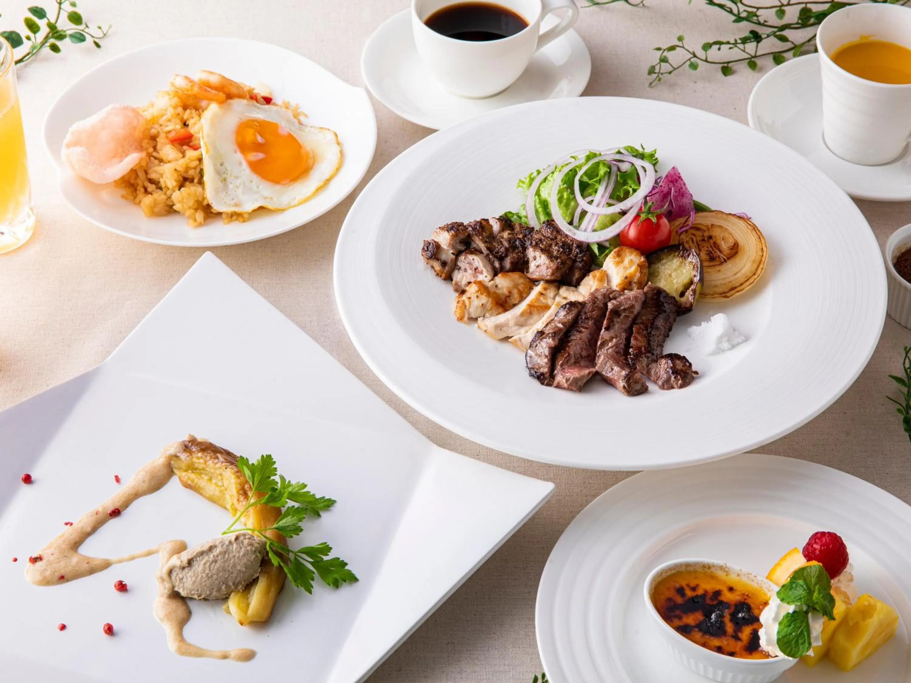 Meals in Garden Terrace Fukuoka