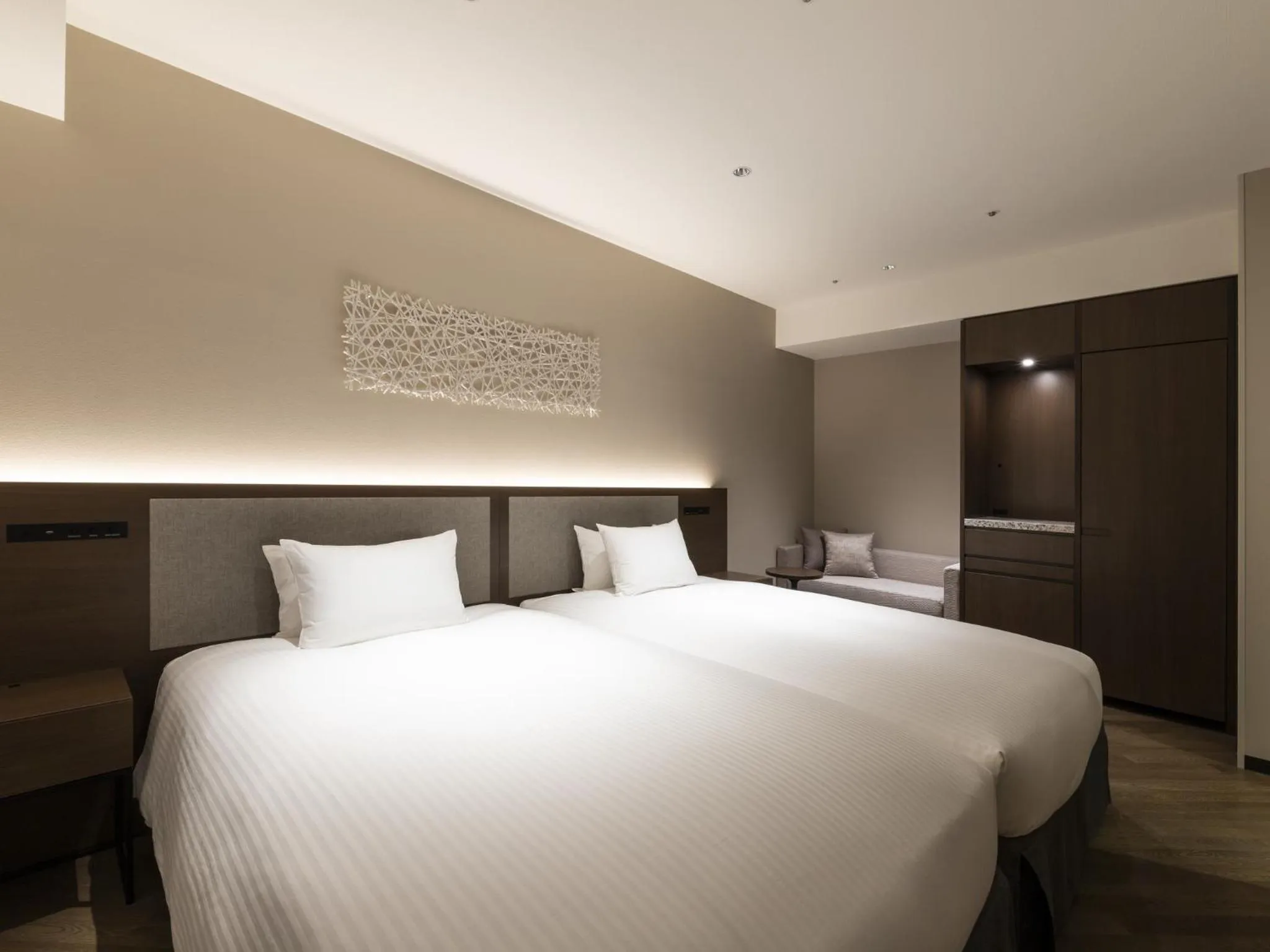 Bed in HOTEL FORZA SAPPORO STATION