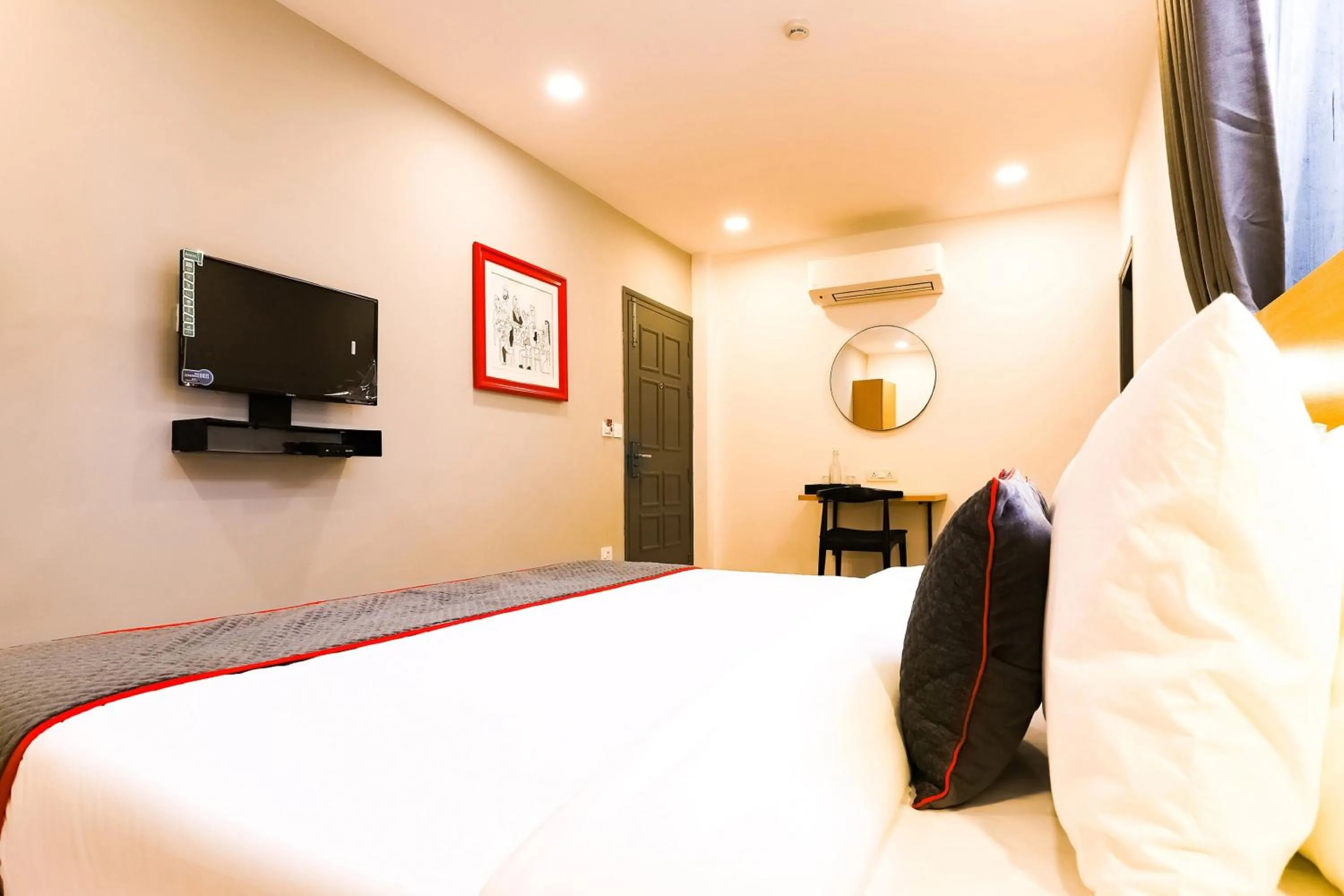 Bedroom, Bed in Townhouse Prithvi Resort Near Phoenix Palassio