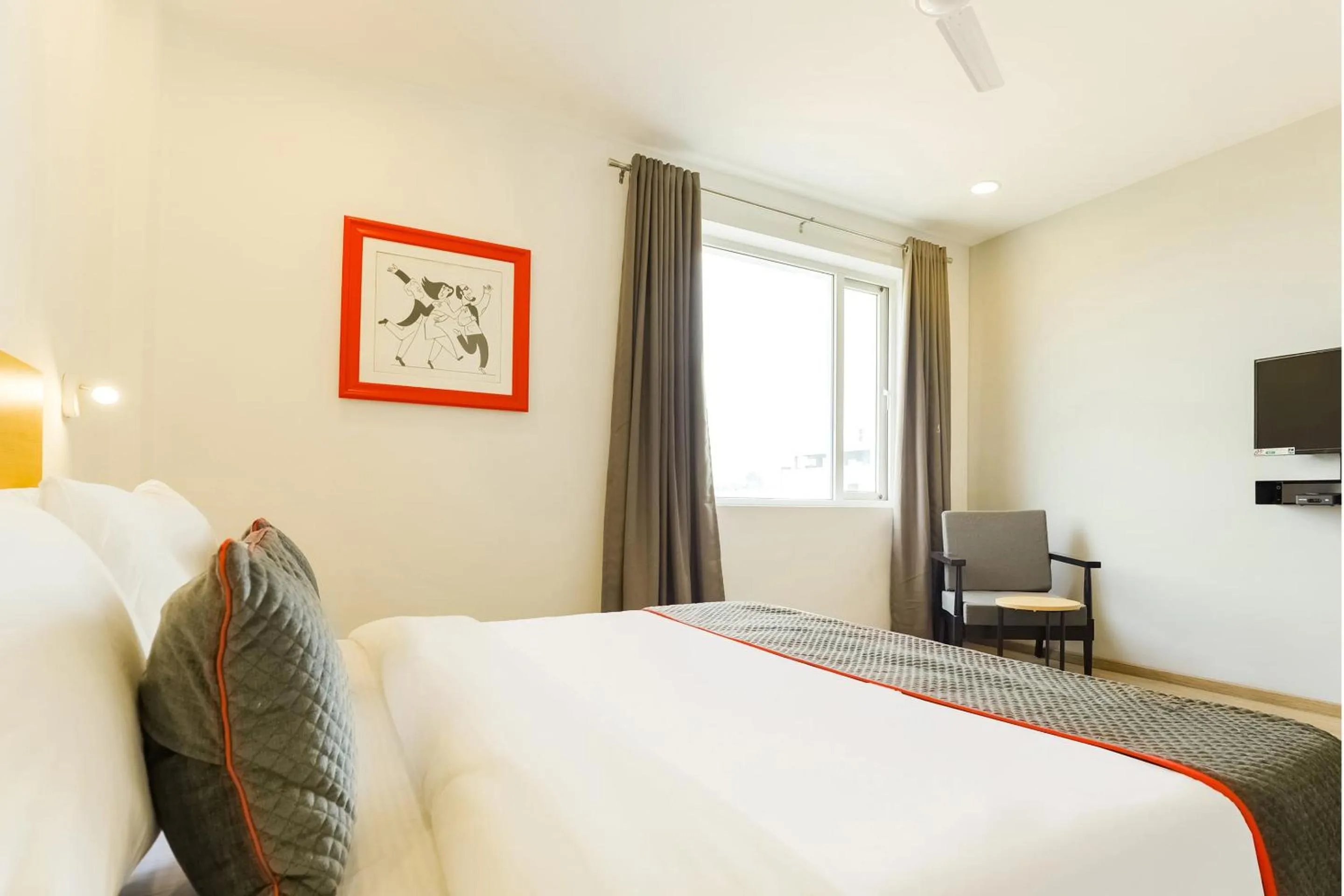 Bedroom, Bed in Townhouse Prithvi Resort Near Phoenix Palassio