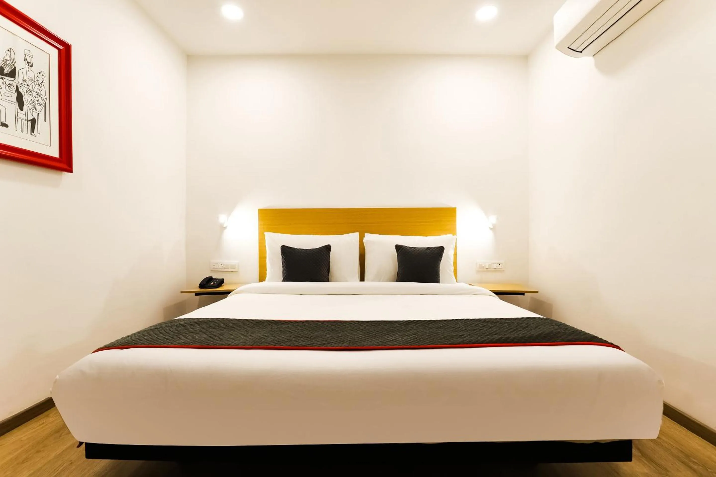 Bedroom, Bed in Townhouse Prithvi Resort Near Phoenix Palassio