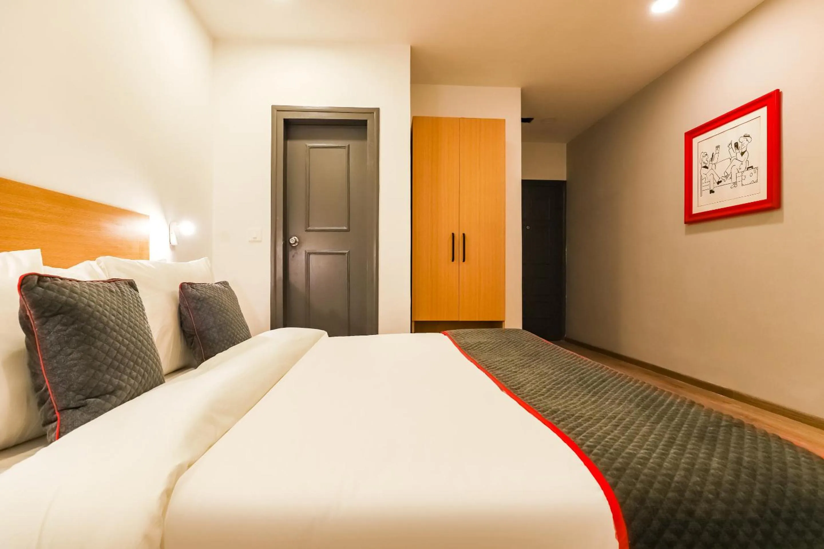 Bedroom, Bed in Townhouse Prithvi Resort Near Phoenix Palassio