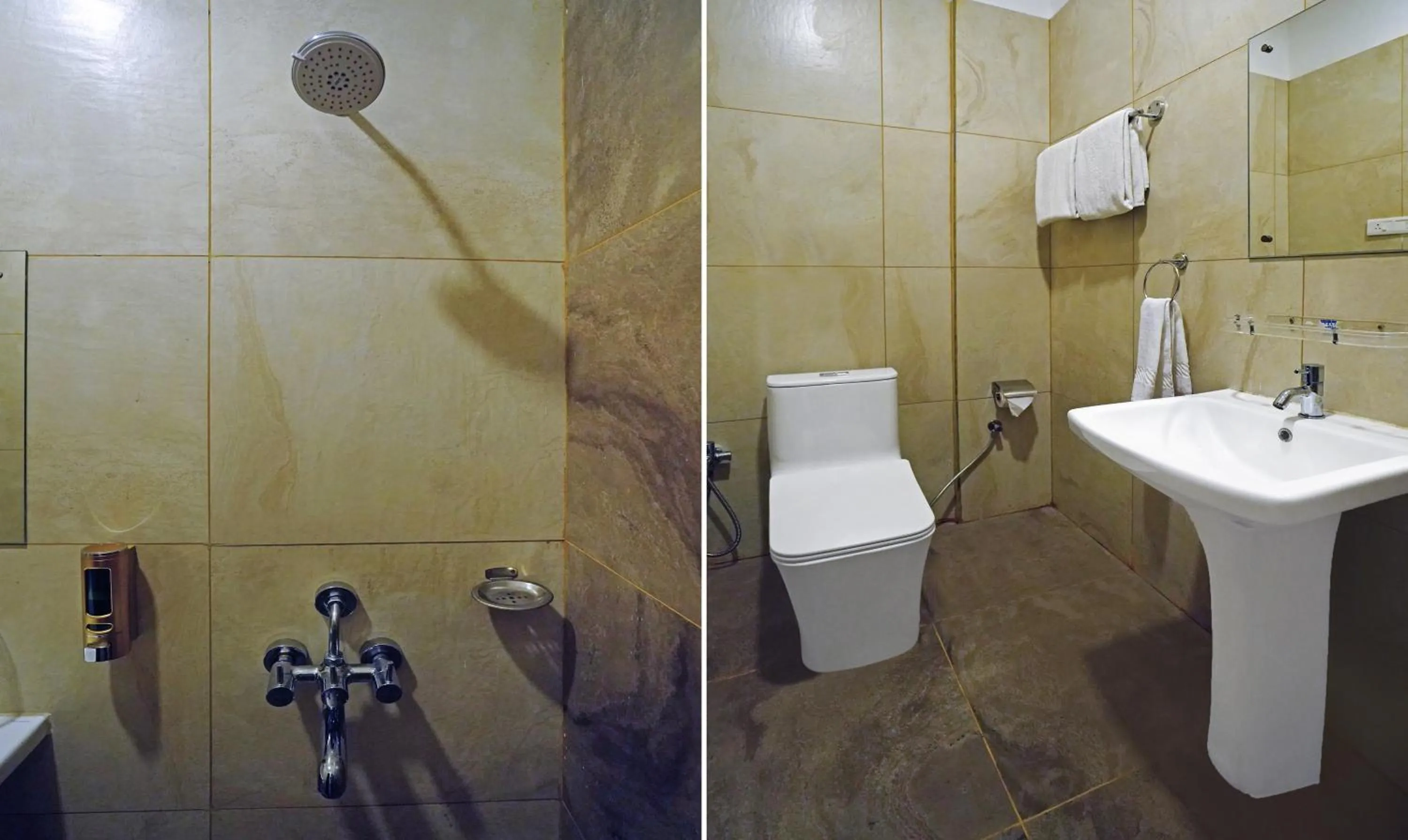 Shower in Treebo Lazystay Grand Patia