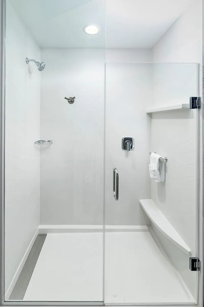 Shower in Fairfield Inn & Suites Morganton Historic Downtown