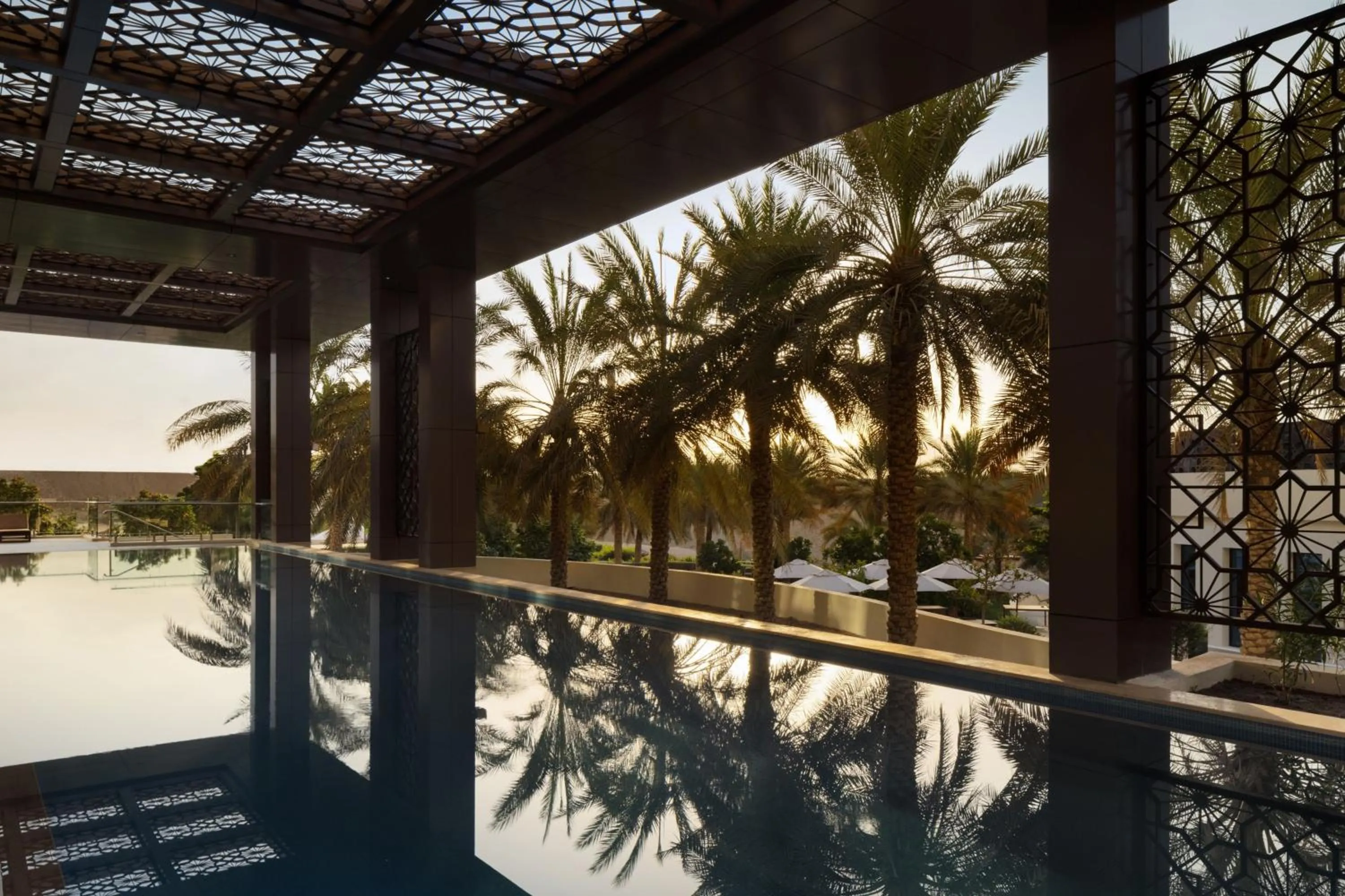Swimming pool in JW Marriott Hotel Muscat