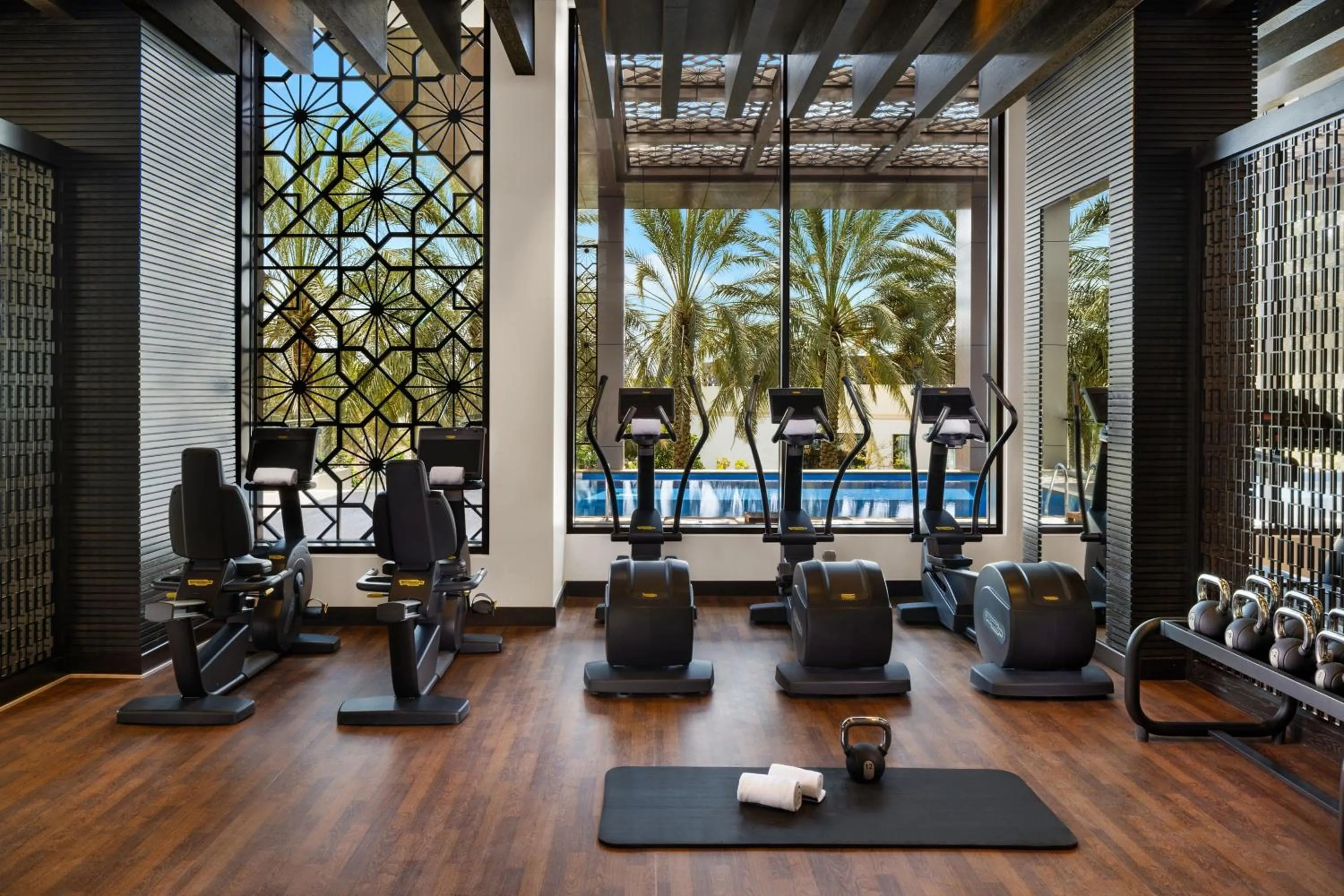 Fitness centre/facilities in JW Marriott Hotel Muscat