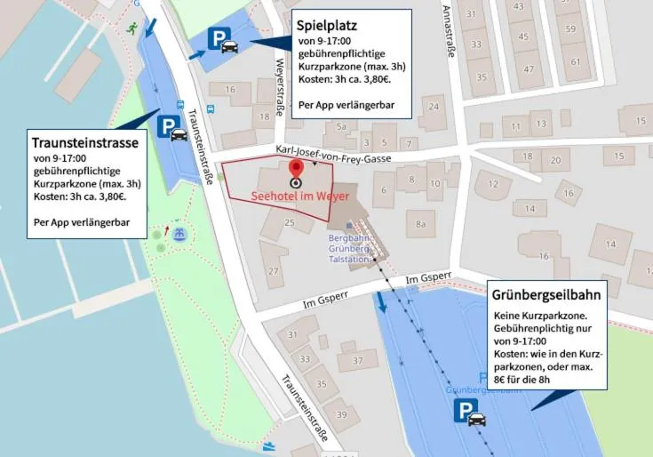 Parking in Seehotel im Weyer