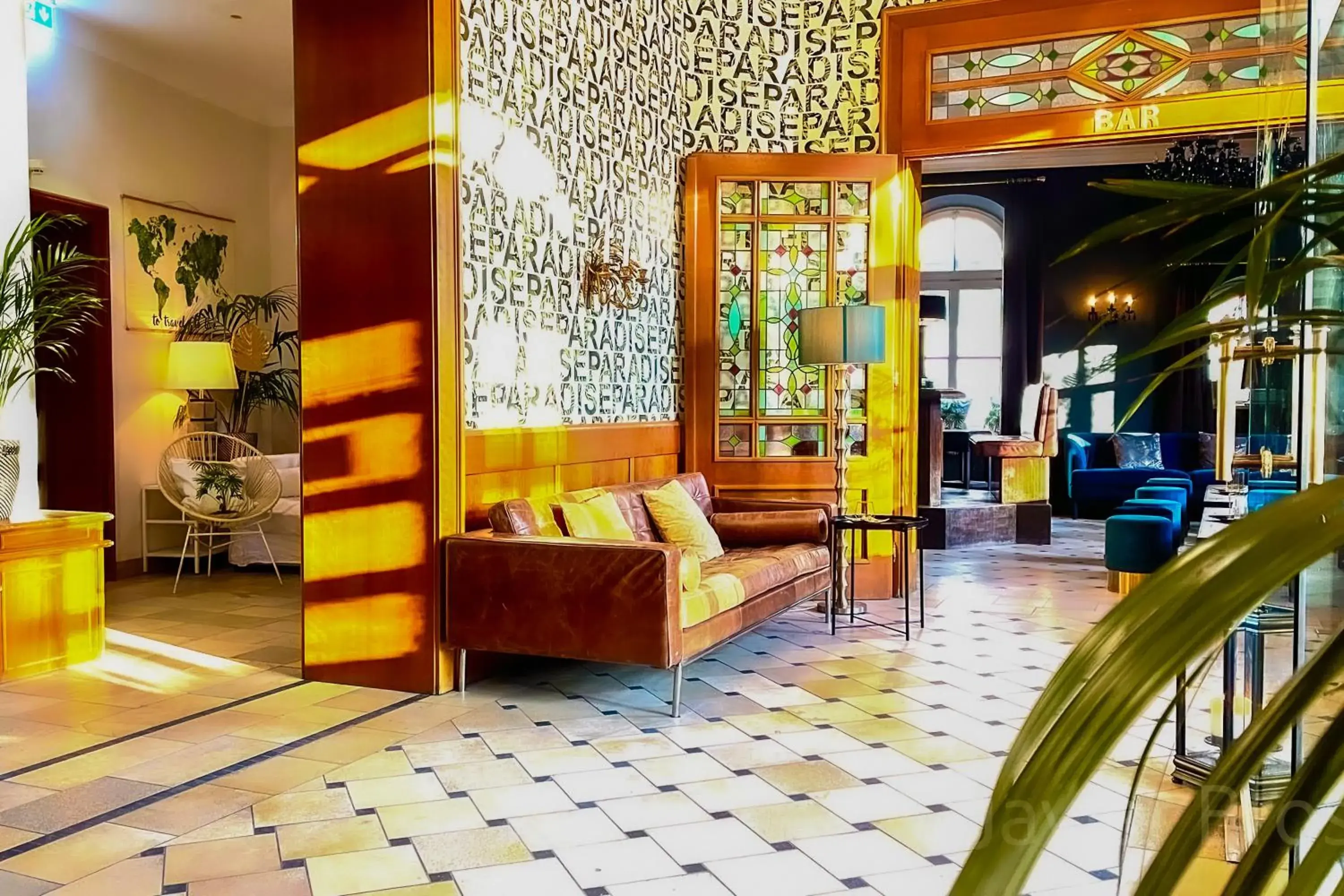 Lobby or reception in Boutique Hotel Krone München Lobby or reception in Boutique Hotel Krone München