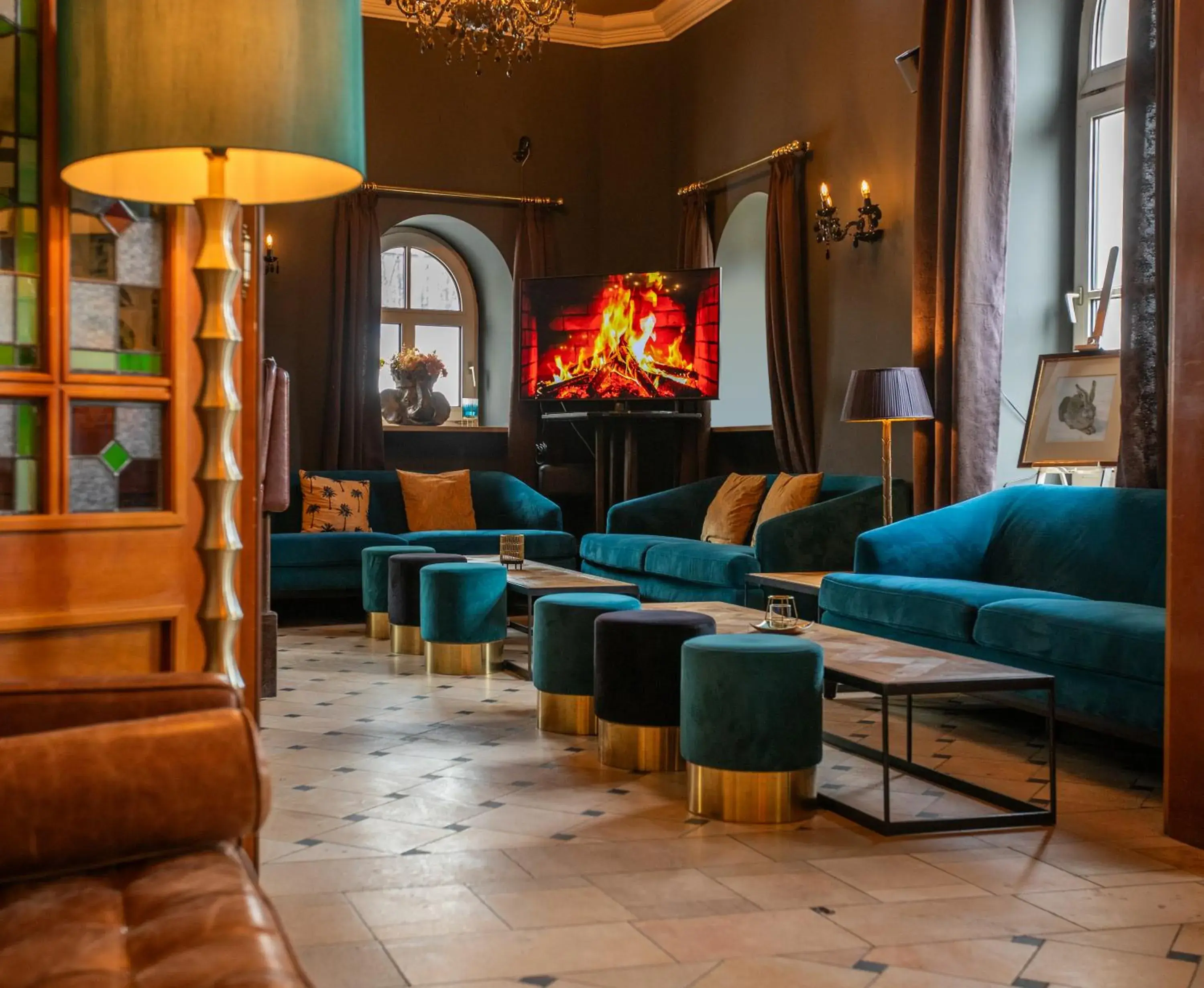 Lounge or bar in Boutique Hotel Krone München Lounge or bar in Boutique Hotel Krone München