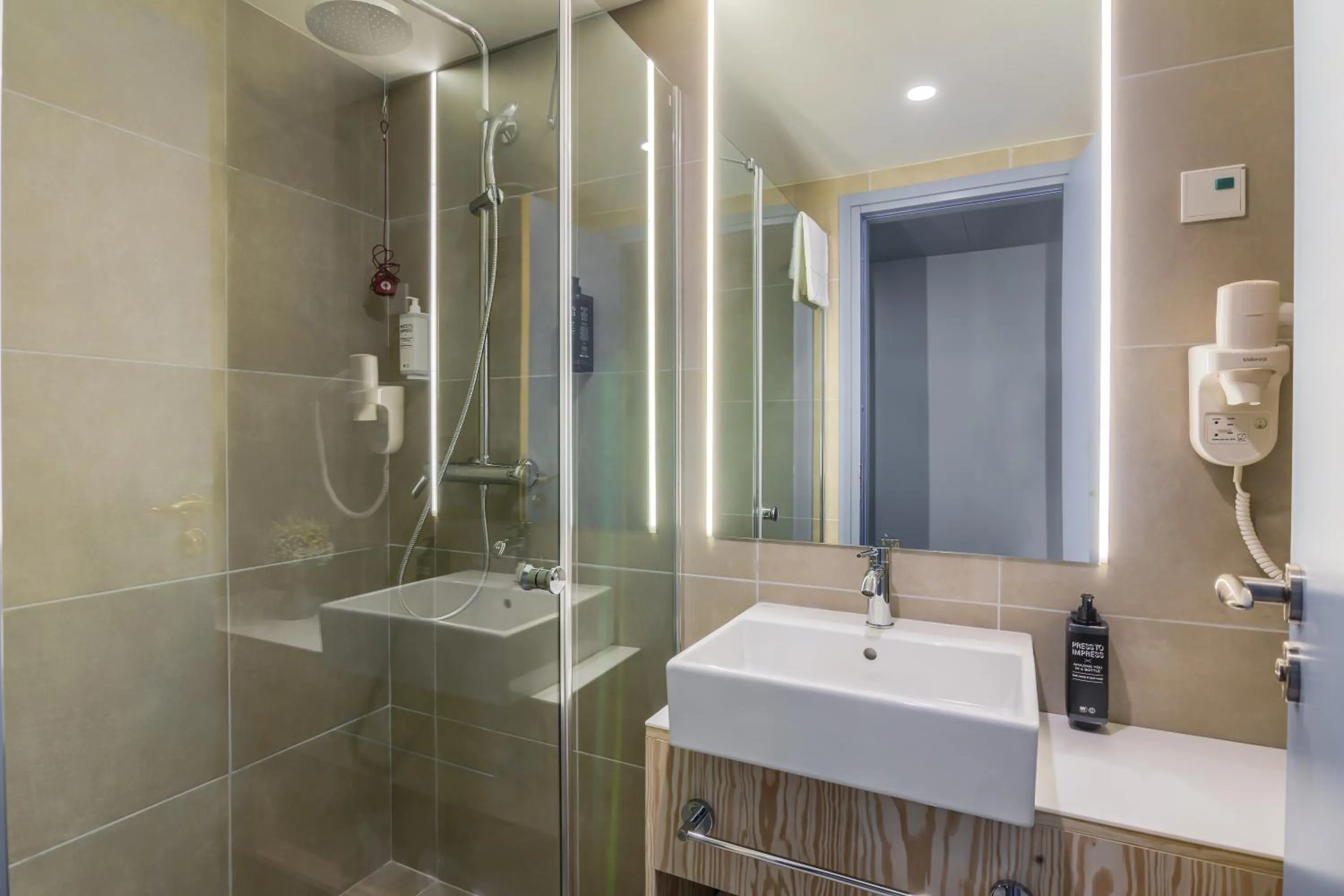 Shower in ibis Styles Bucharest City Center