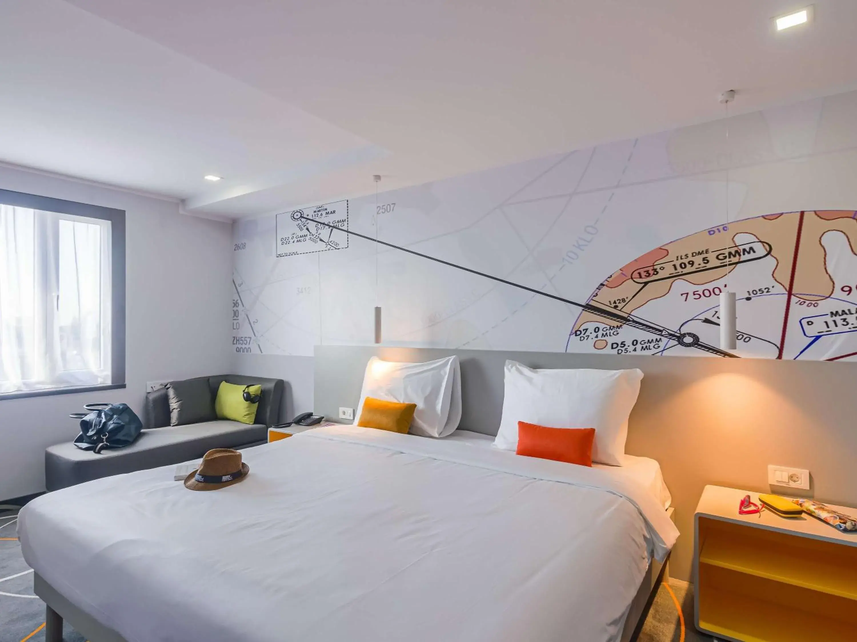 Bedroom, Bed in Ibis Styles Bucharest Airport Bedroom, Bed in Ibis Styles Bucharest Airport