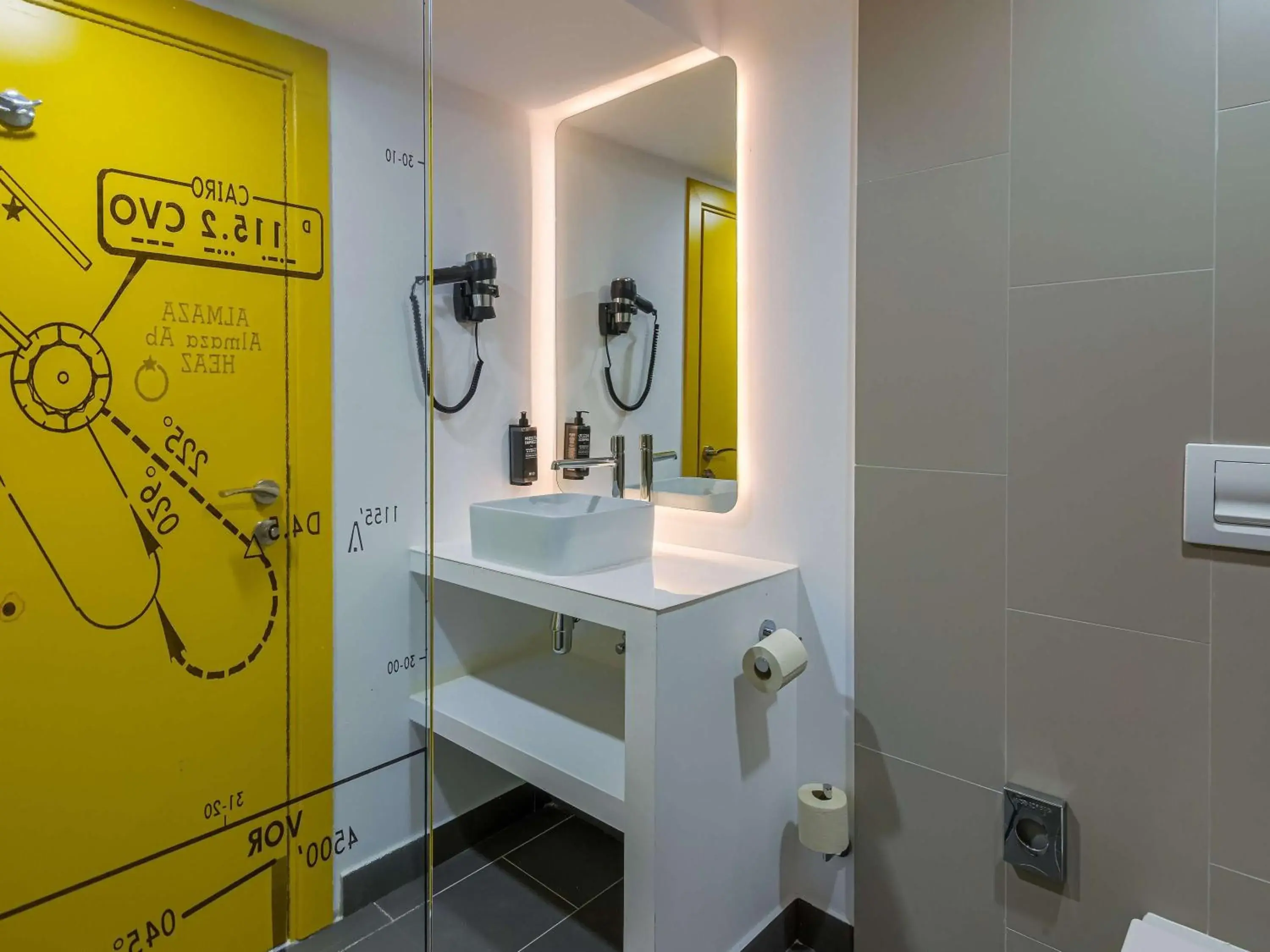 Bathroom in Ibis Styles Bucharest Airport Bathroom in Ibis Styles Bucharest Airport