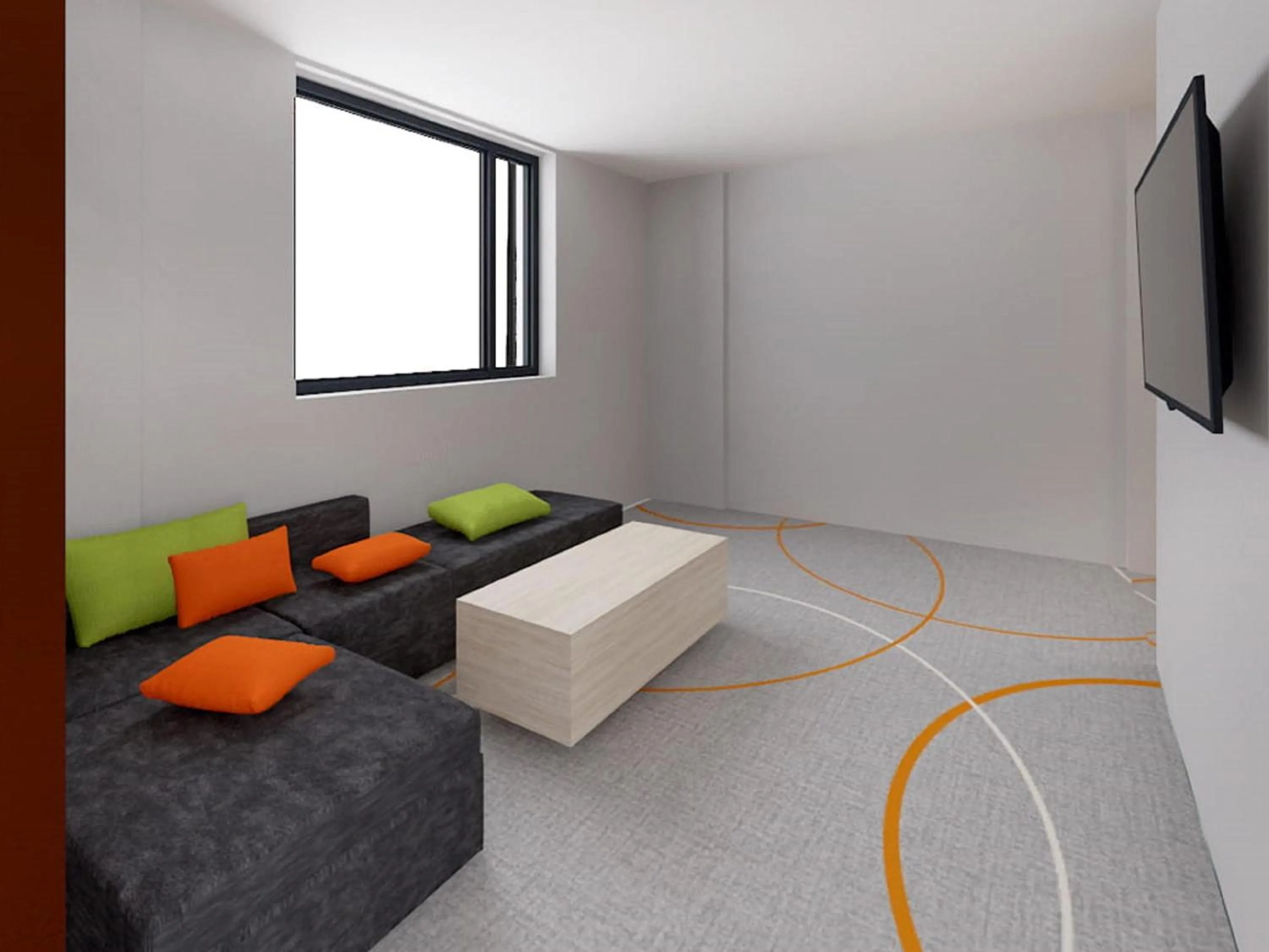 Bedroom in Ibis Styles Bucharest Airport