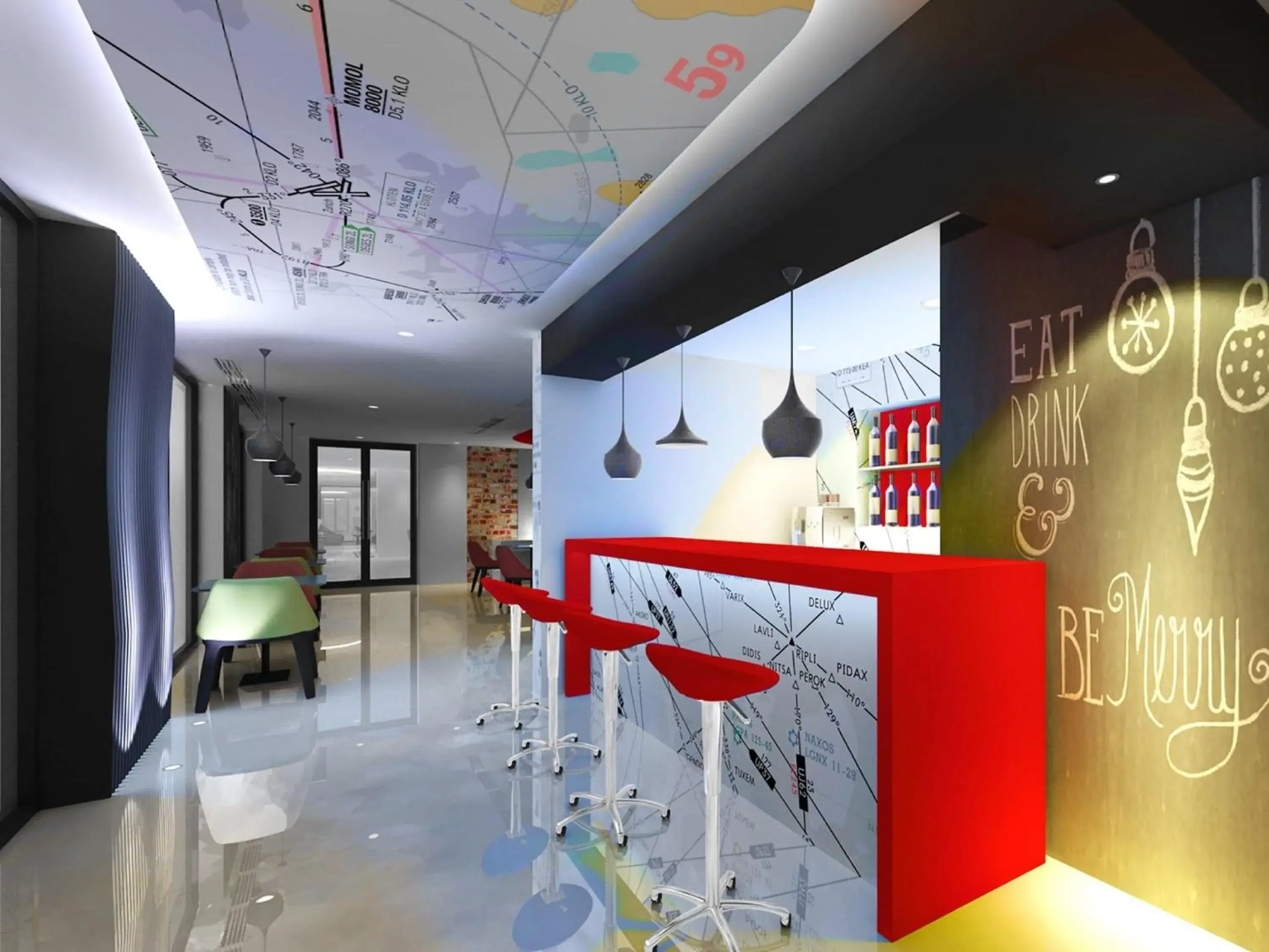 Lounge or bar in Ibis Styles Bucharest Airport Lounge or bar in Ibis Styles Bucharest Airport