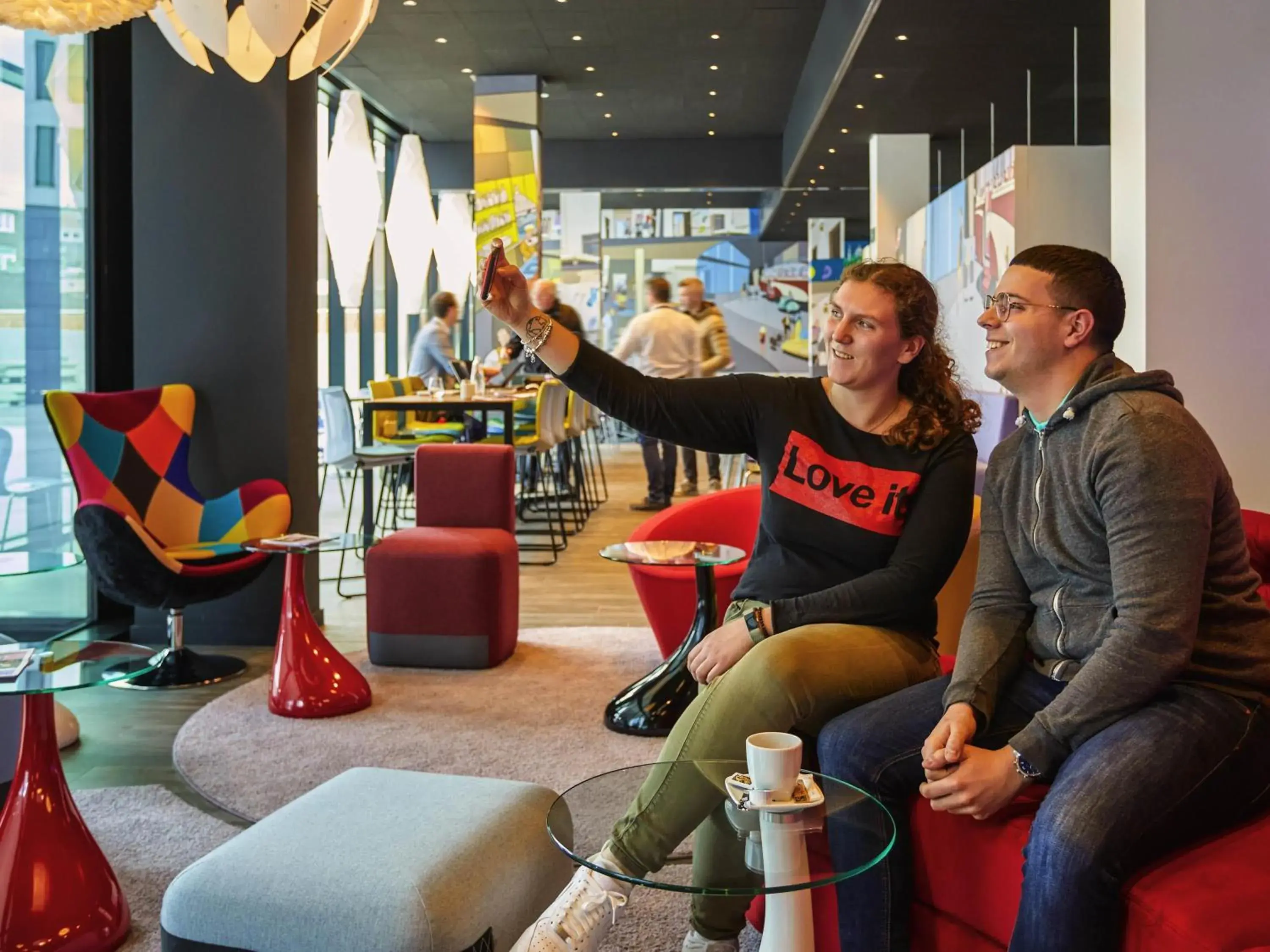 Lounge or bar in ibis Styles Liege Guillemins Lounge or bar in ibis Styles Liege Guillemins