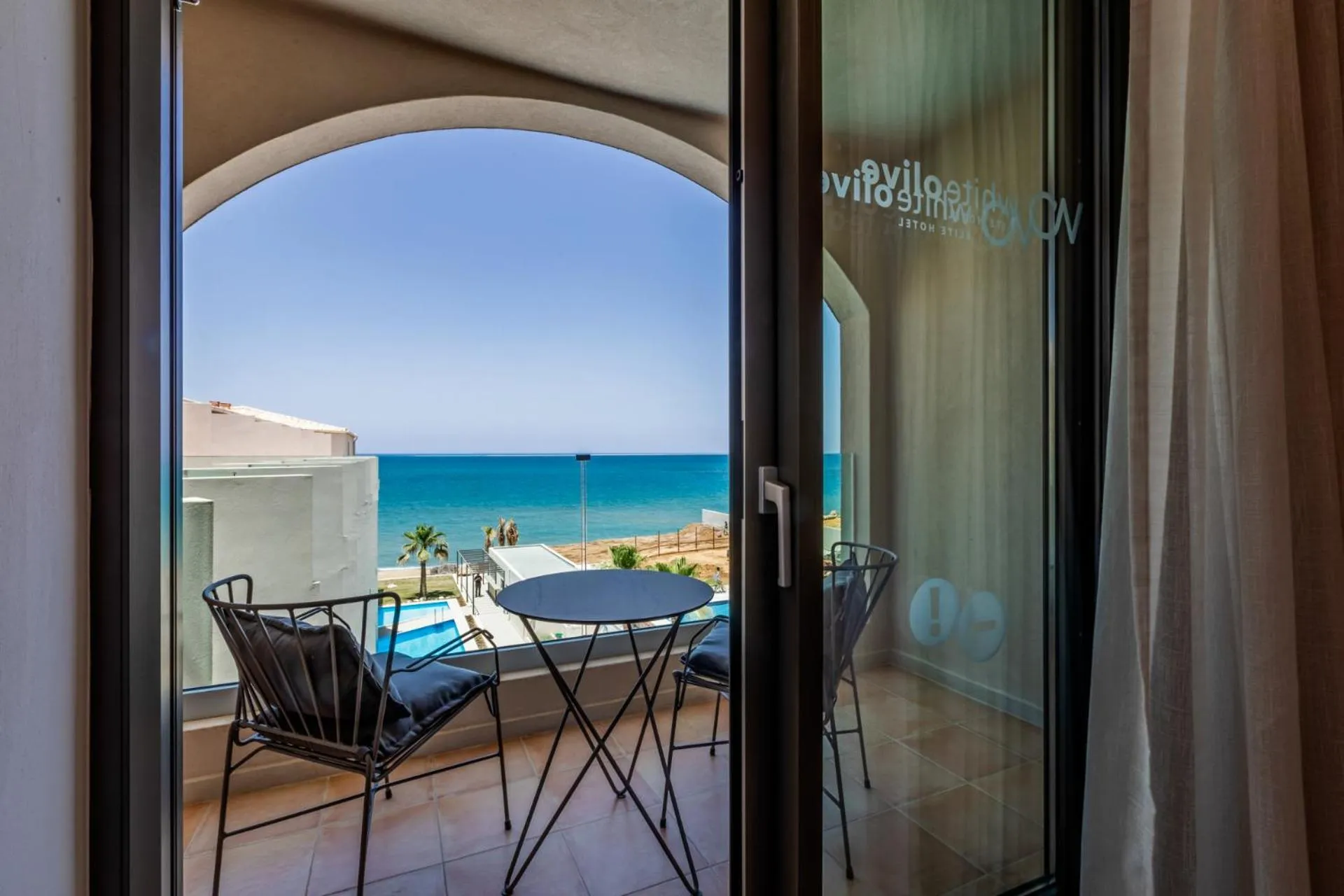 Balcony/Terrace in White Olive Elite Rethymno