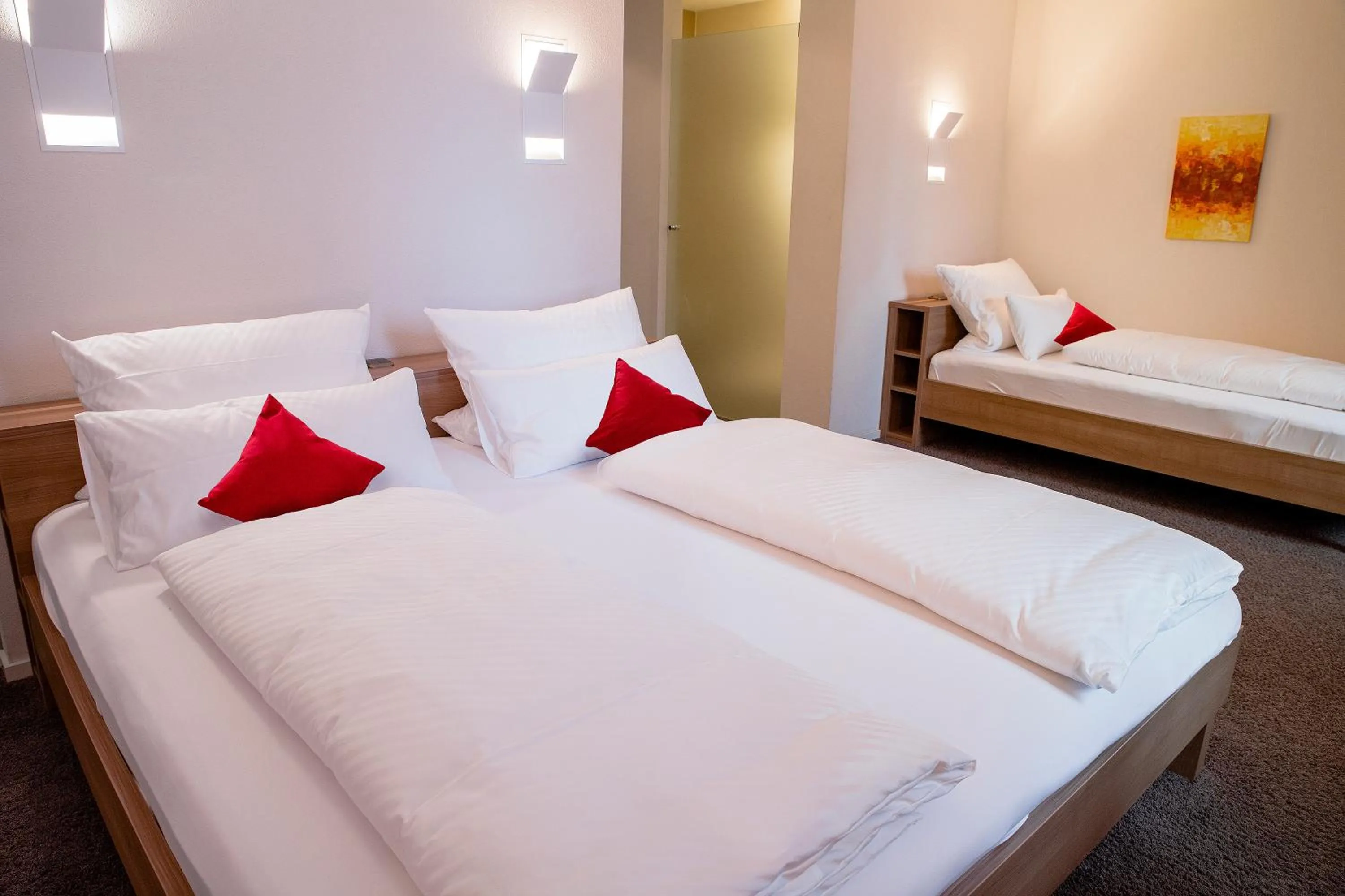 Bedroom, Bed in Gasthof Krone