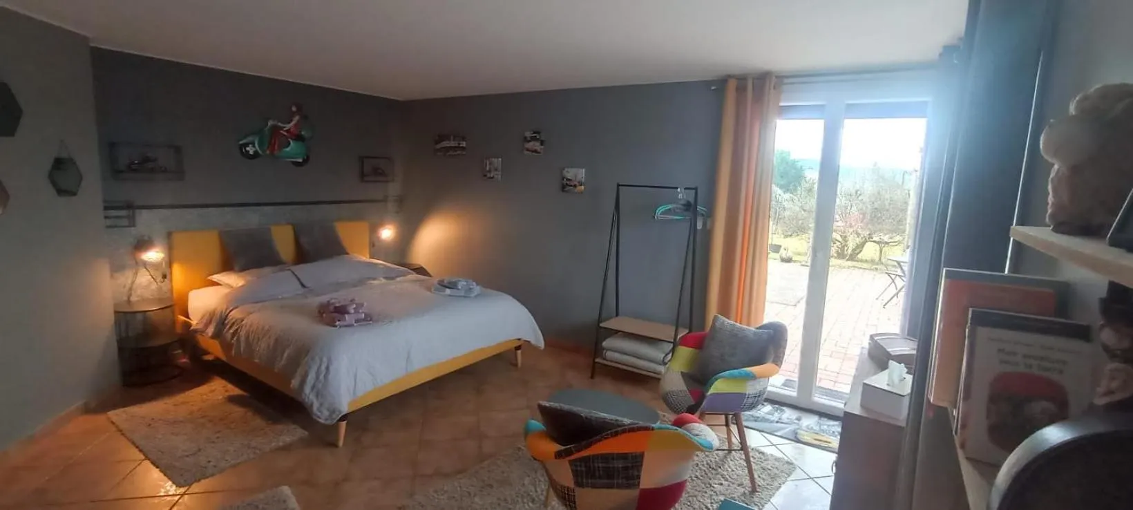 Bed in Chambres d'Hôtes de l'Avison