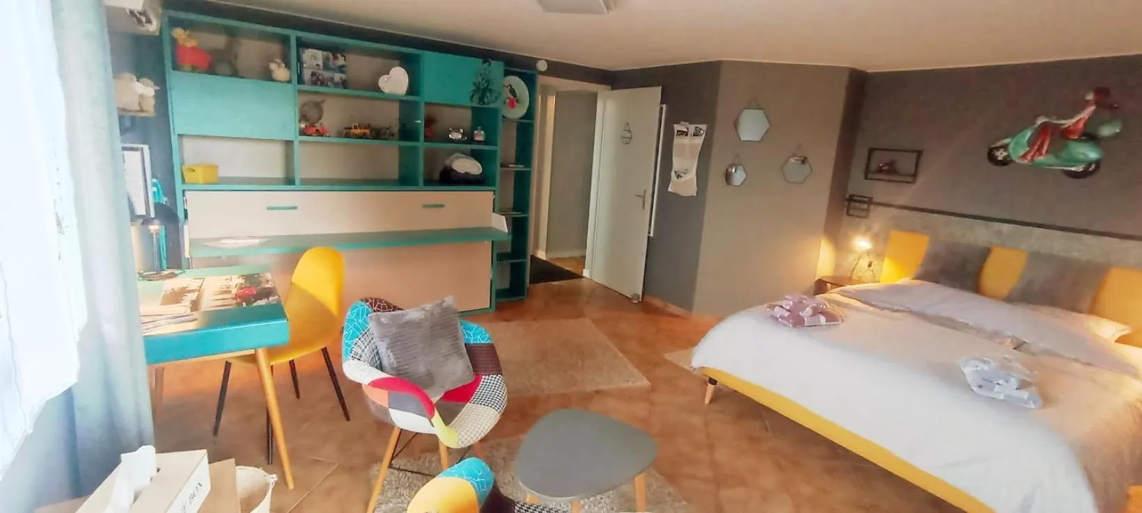 Bed in Chambres d'Hôtes de l'Avison