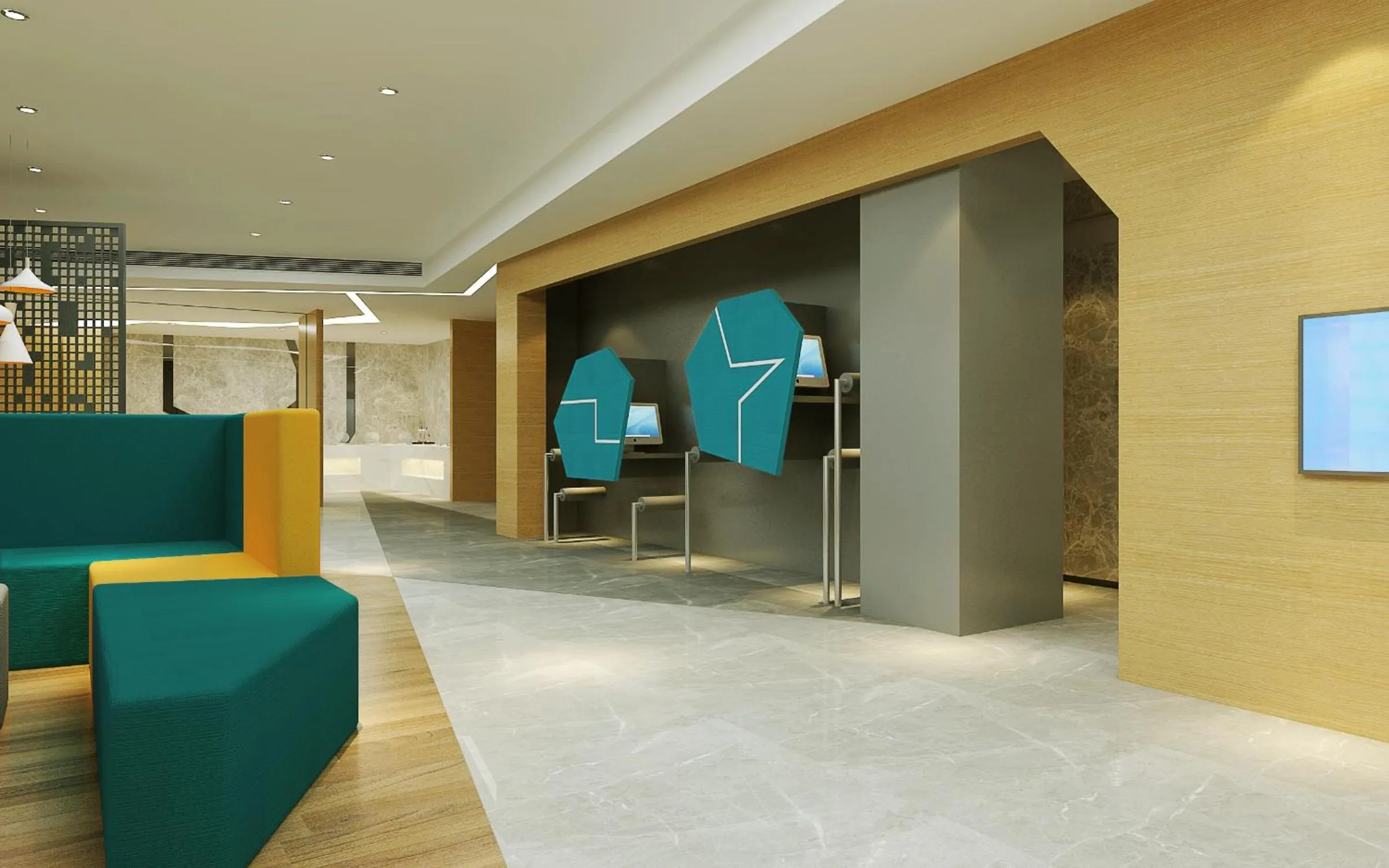 Lobby or reception in Holiday Inn Express Qingdao Innovation Park by IHG