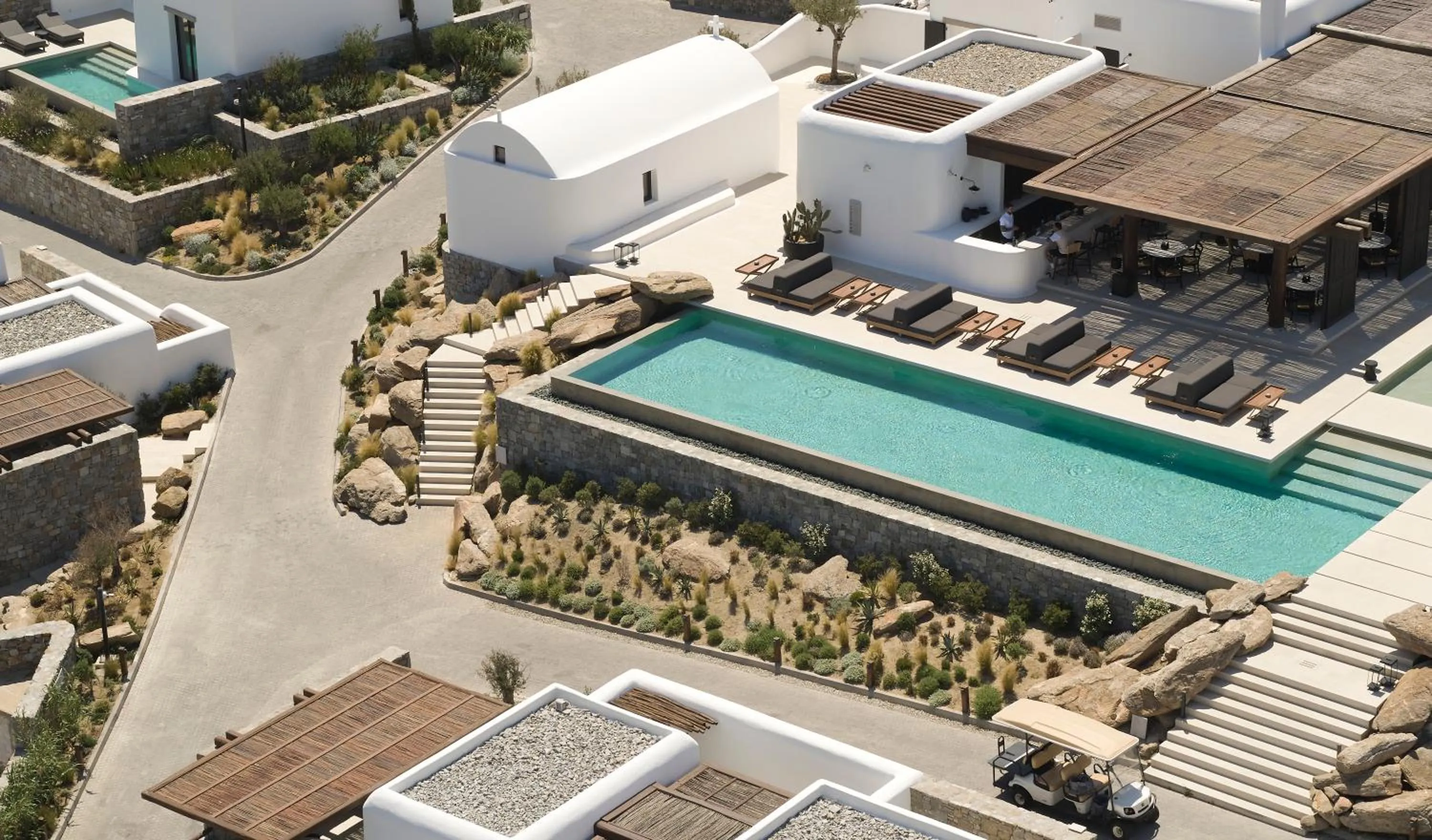 Bird's eye view in Kalesma Mykonos