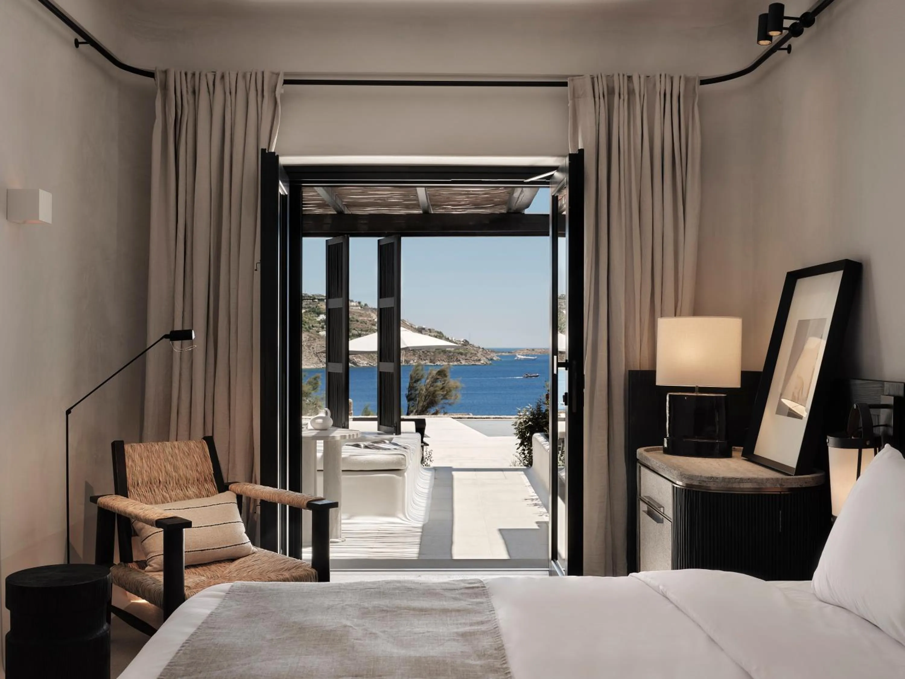 Sea view, Bed in Kalesma Mykonos