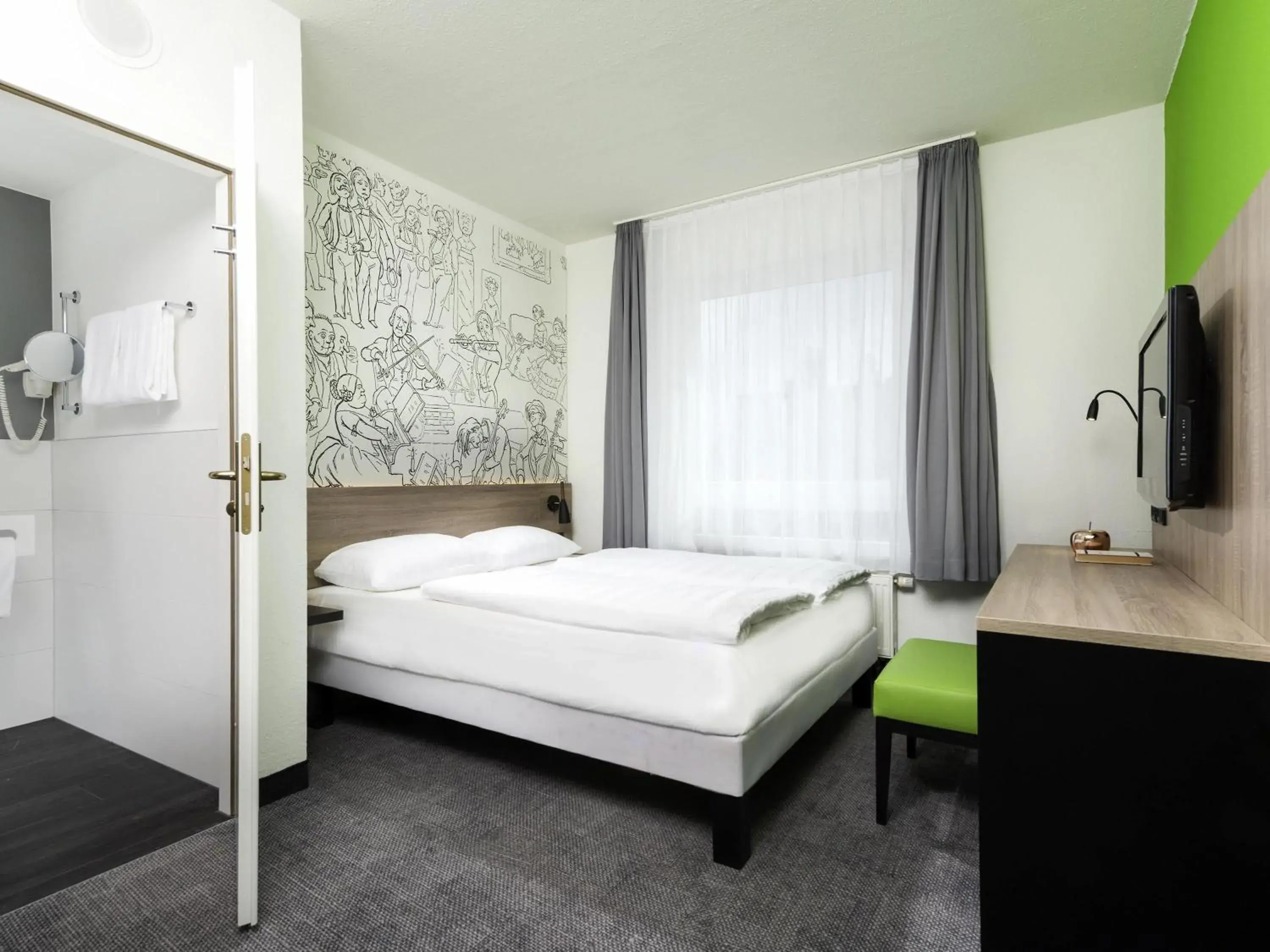Bedroom, Bed in ibis Styles Halle Bedroom, Bed in ibis Styles Halle