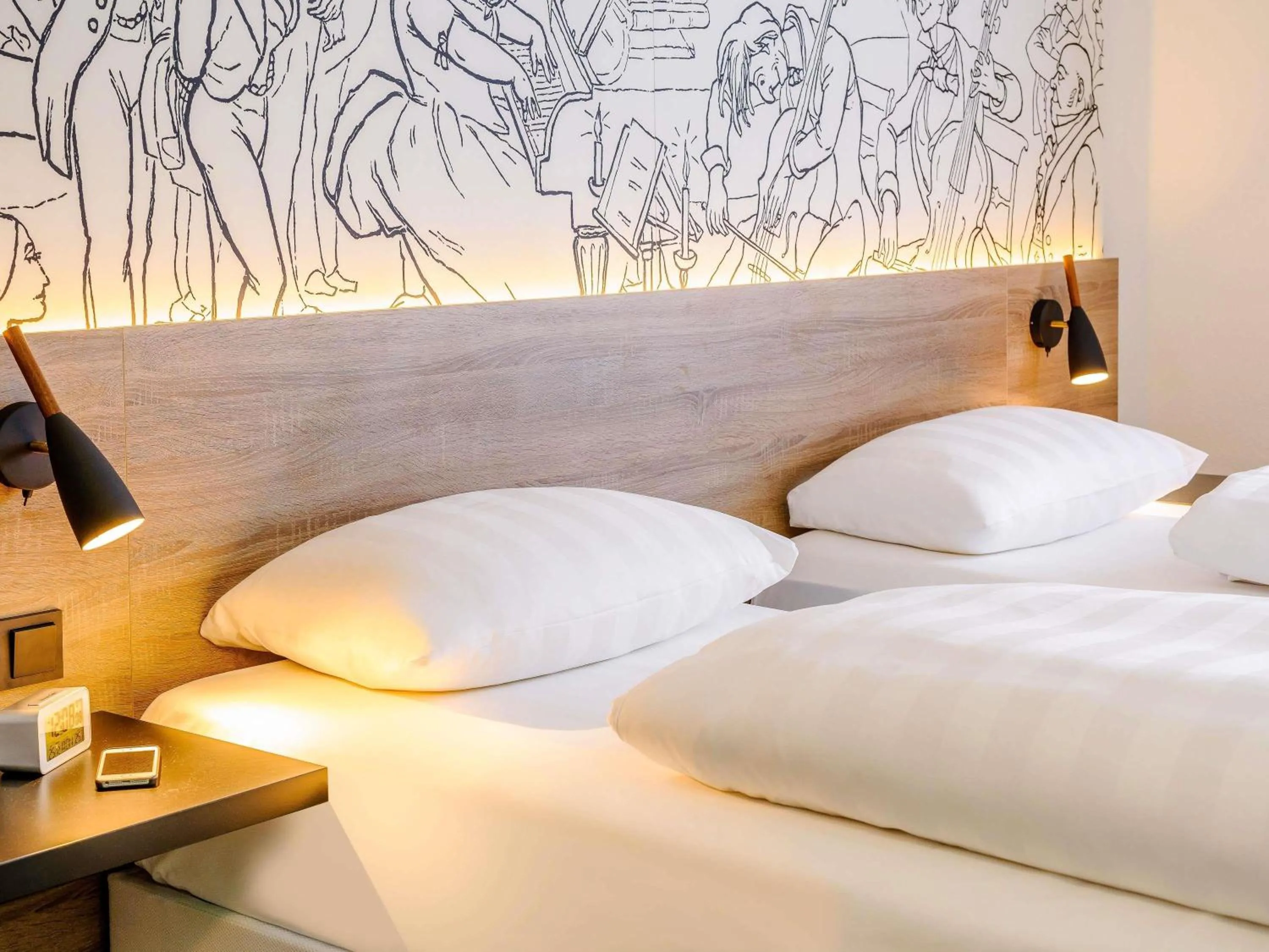 Bedroom, Bed in ibis Styles Halle