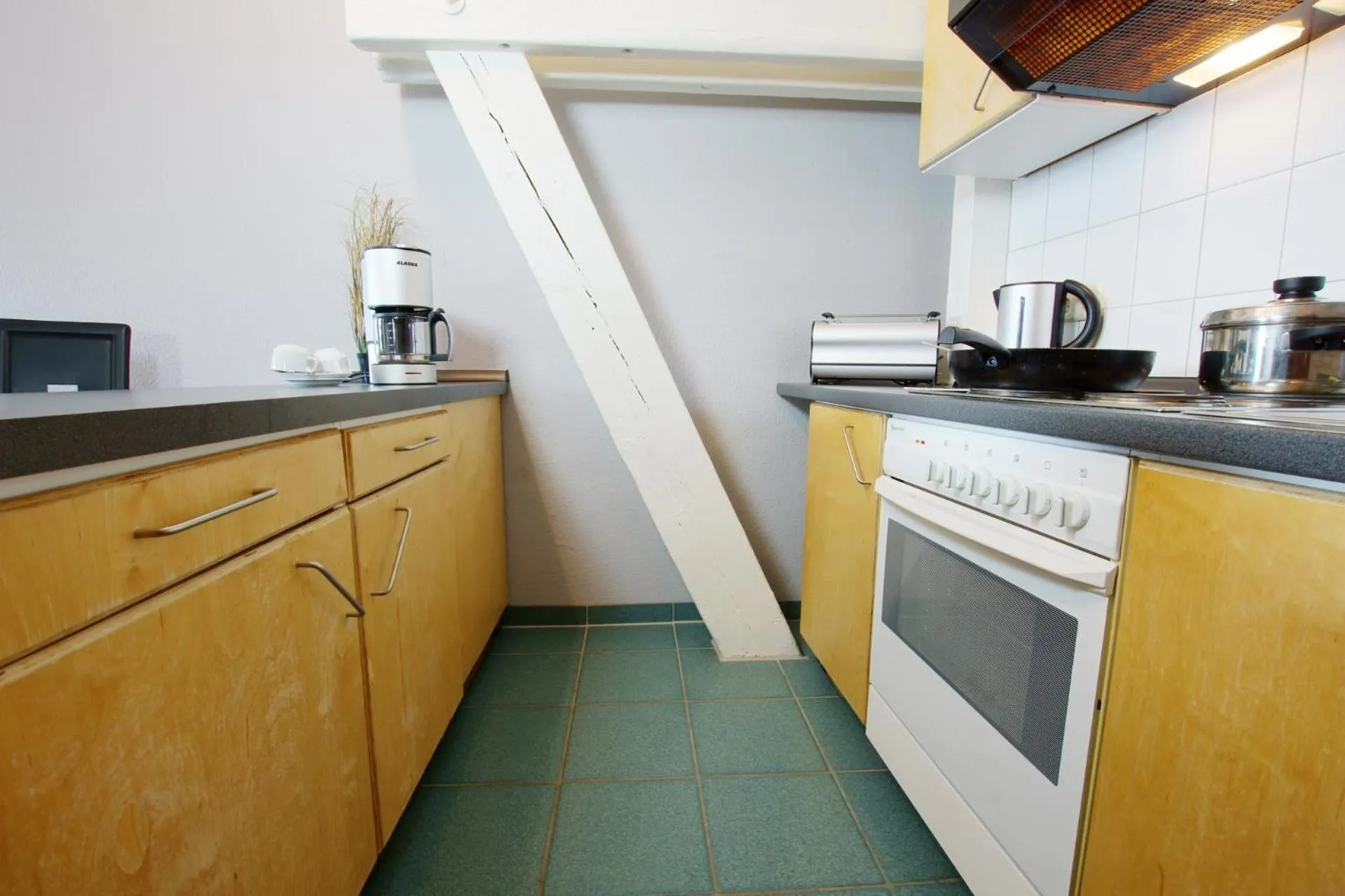 Kitchen or kitchenette in Hotel Dampfmühle