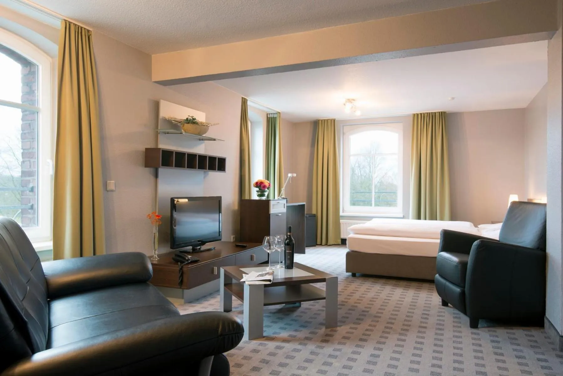 Bedroom, Bed in Hotel Dampfmühle