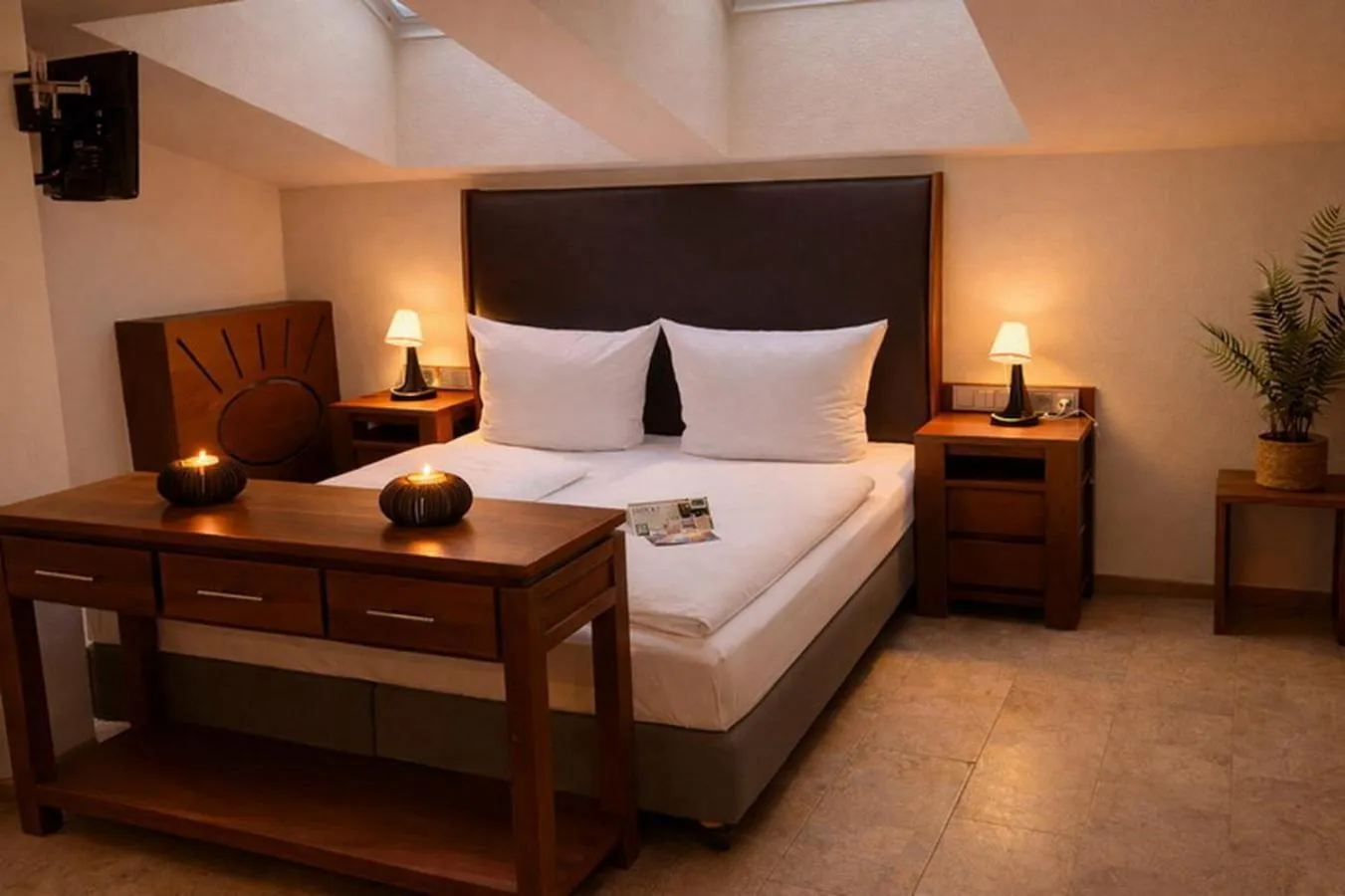 Bed in Hotel Dampfmühle