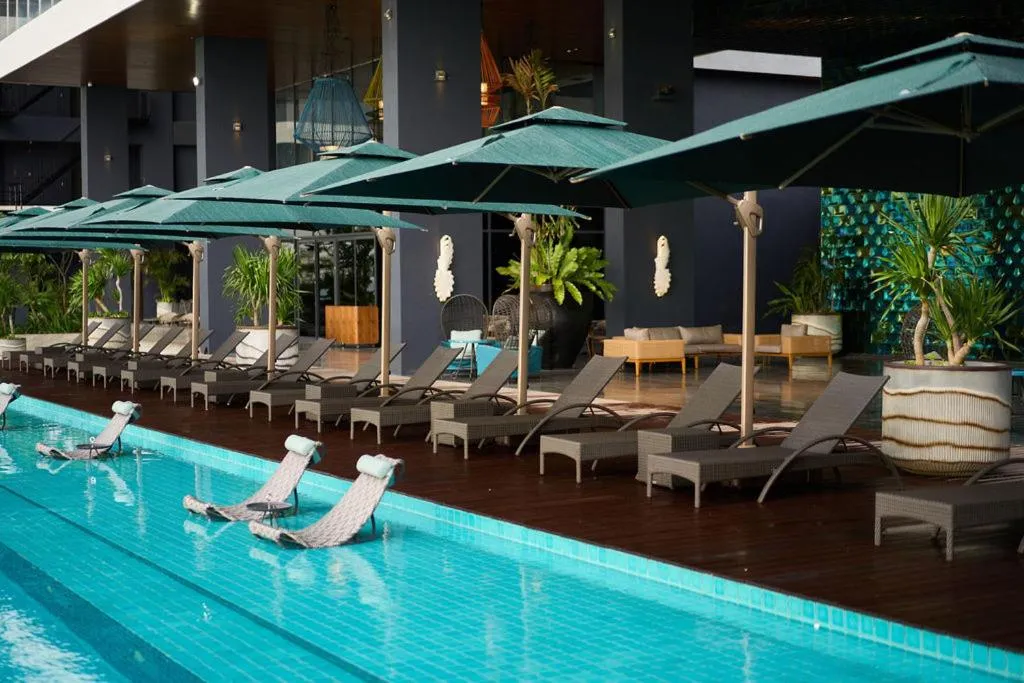 Swimming pool in The Reef Island Resort Mactan, Cebu