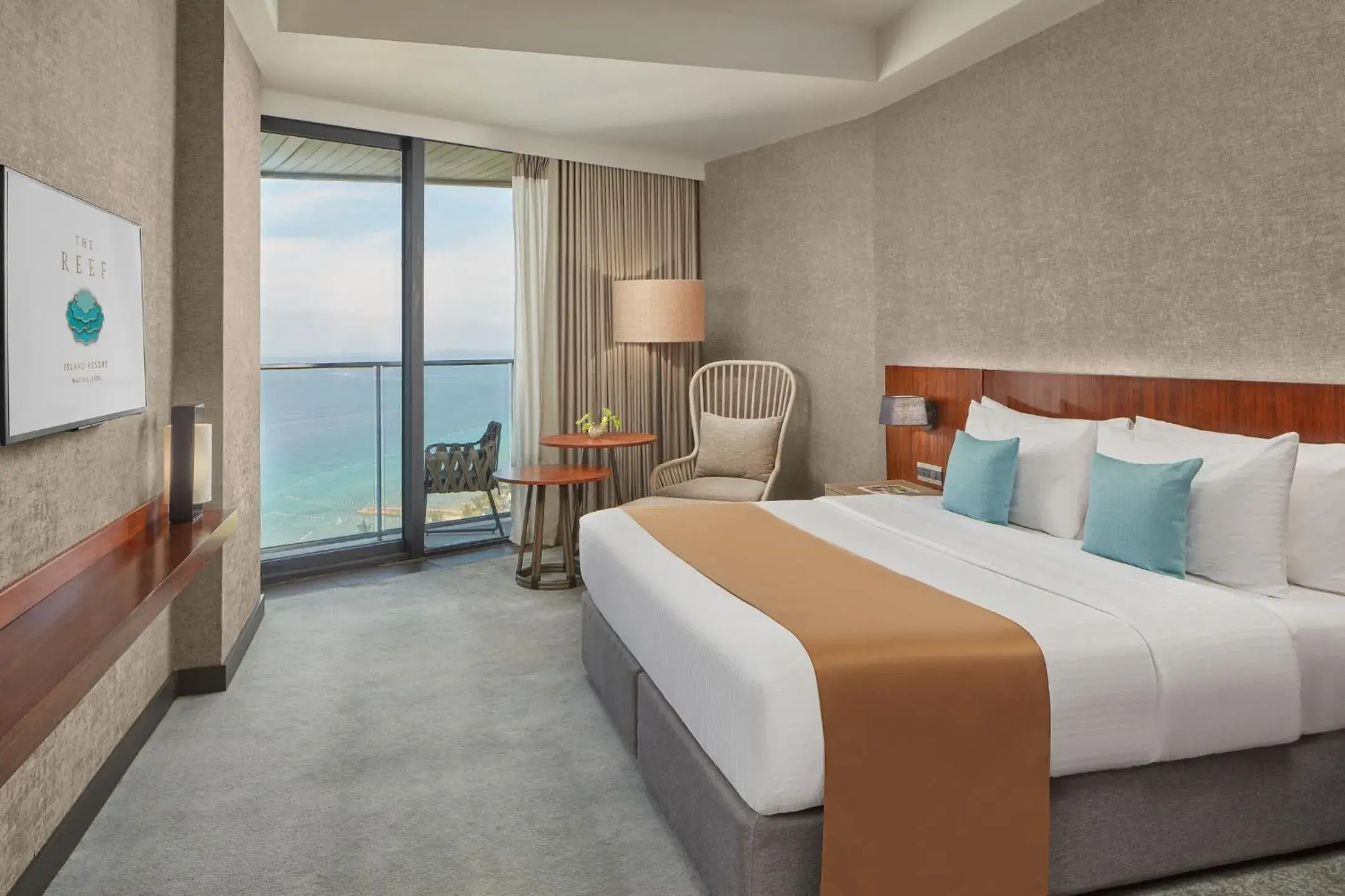 Bed in The Reef Island Resort Mactan, Cebu Bed in The Reef Island Resort Mactan, Cebu