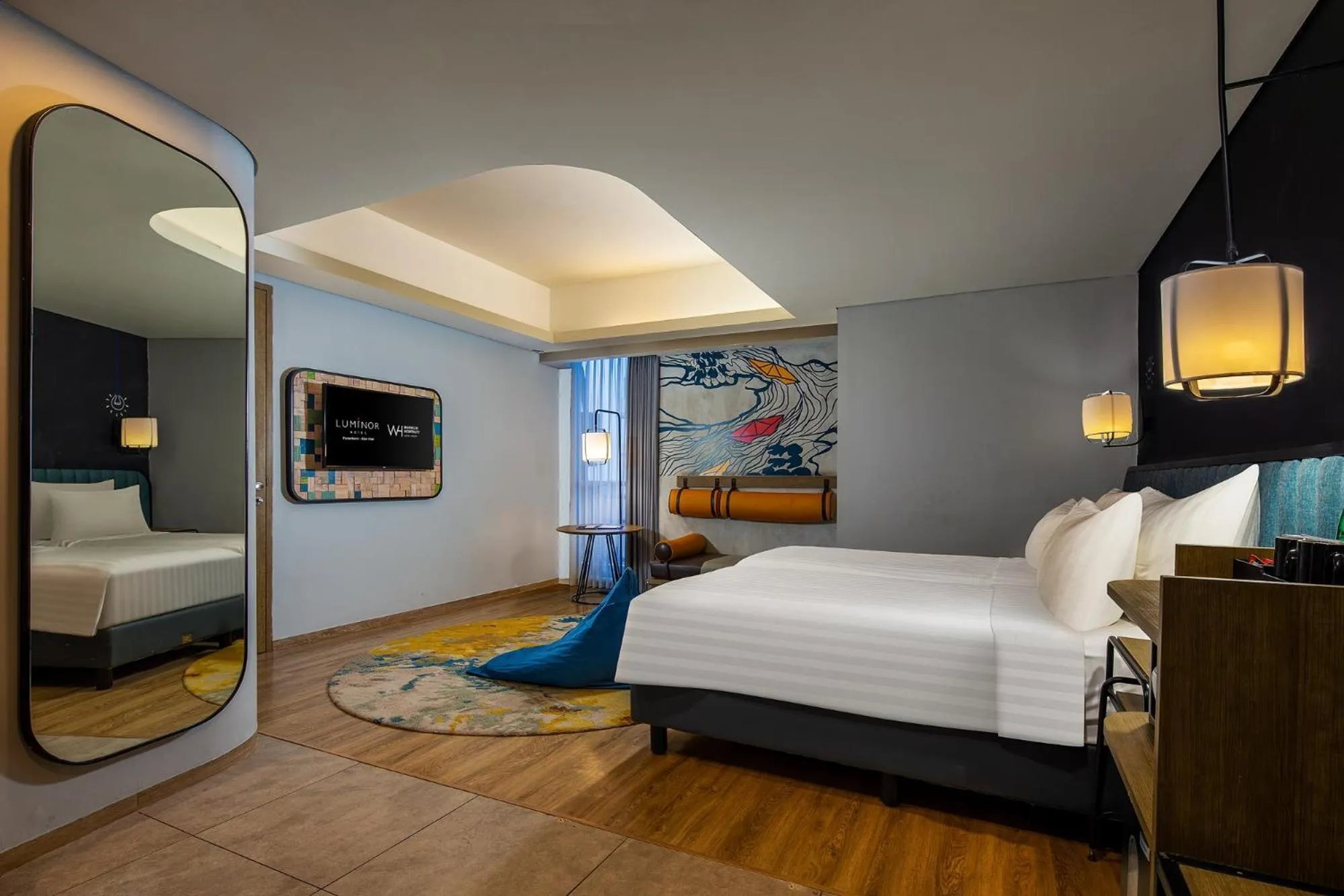 Bed in Luminor Hotel Purwokerto By WH