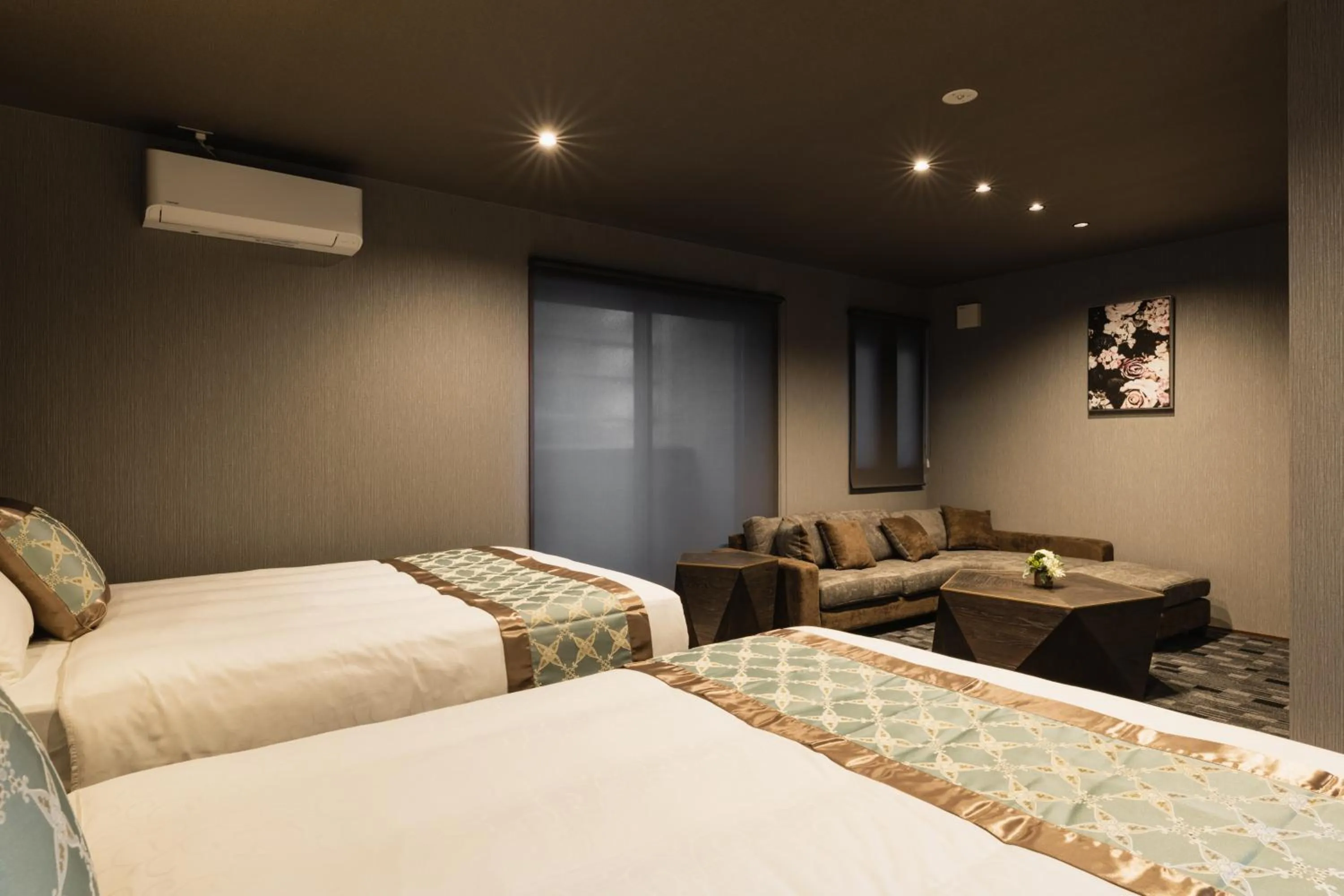 Photo of the whole room, Bed in GRAND BASE Haruyoshi